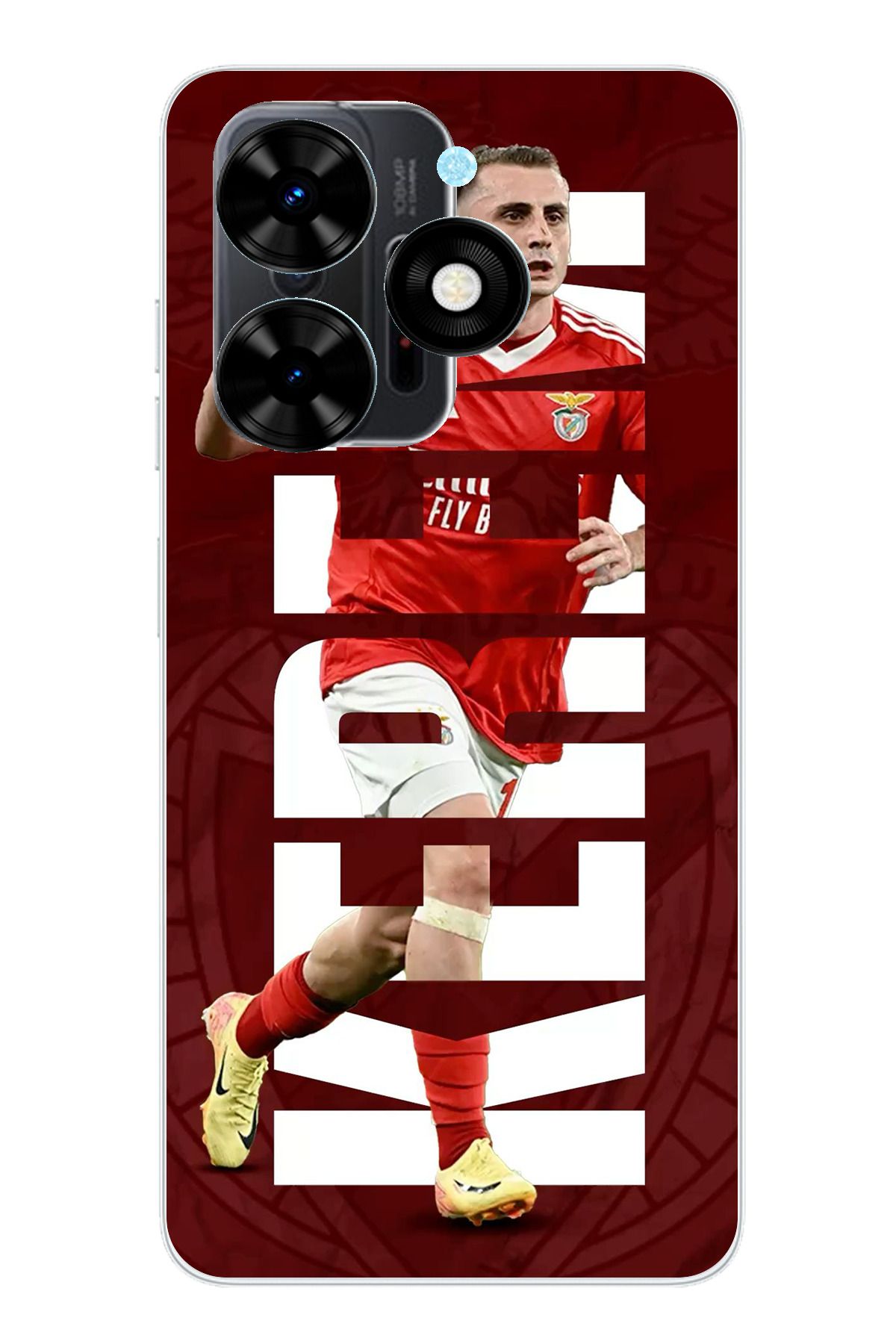 TechTree Tecno Spark Go 2024 Uyumlu Kerem Aktürkoğlu Benfica Şeffaf Silikon Kılıf