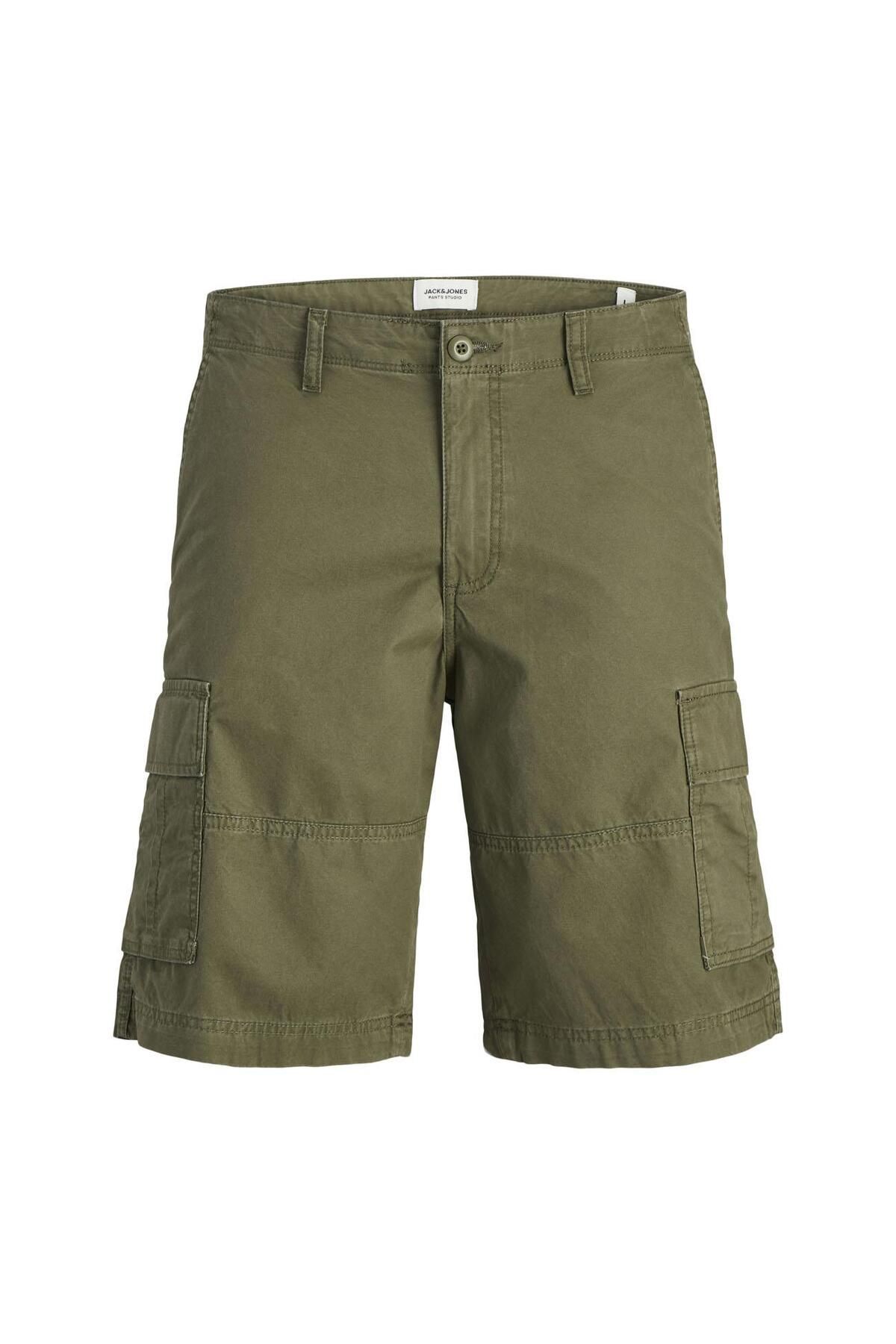 Jack & Jones 12274389 Jpstcole Mateo Cargo Short Mid Haki