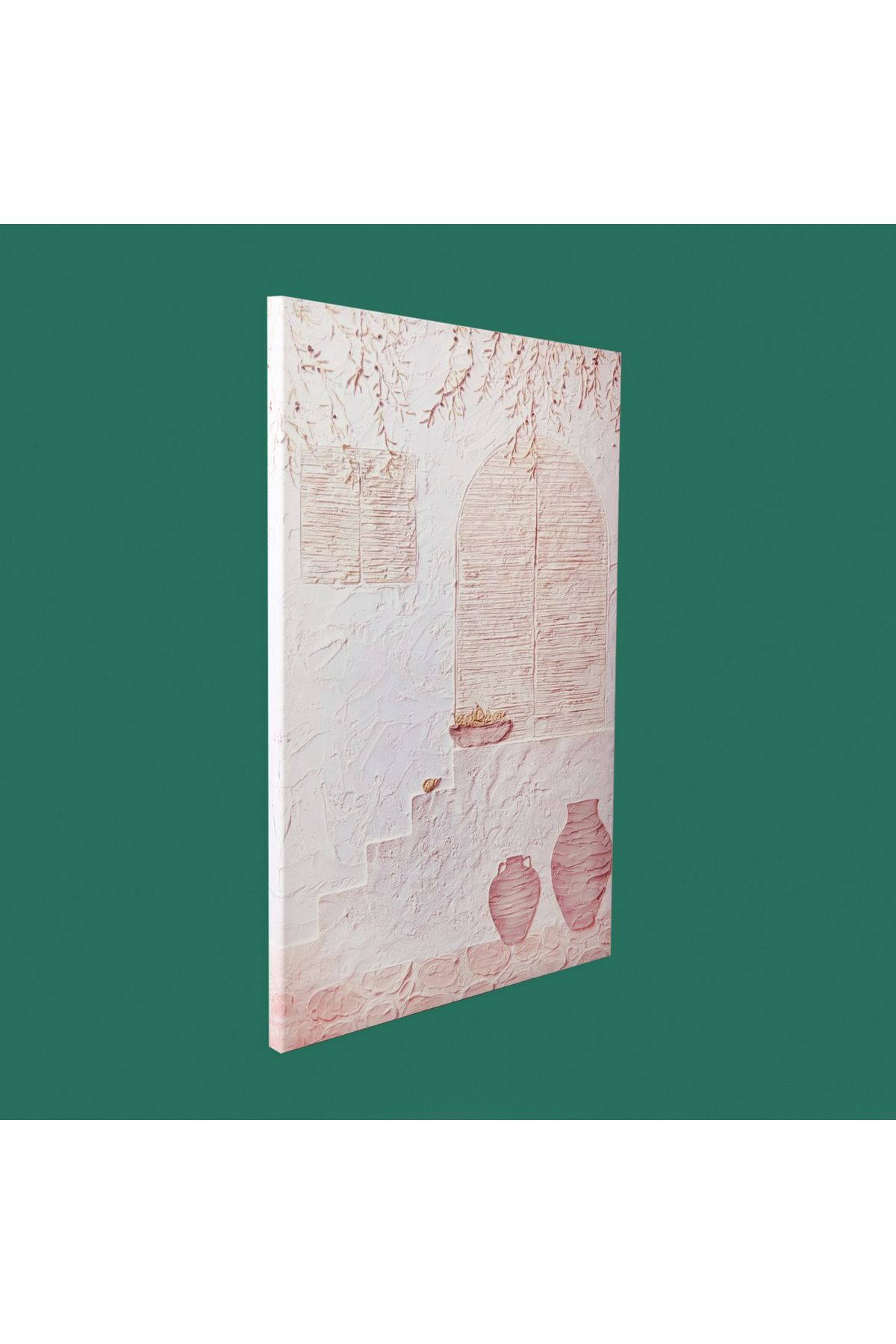 Evidea Deco Palm Breeze Kanvas Tablo - Bej - 90x60 cm