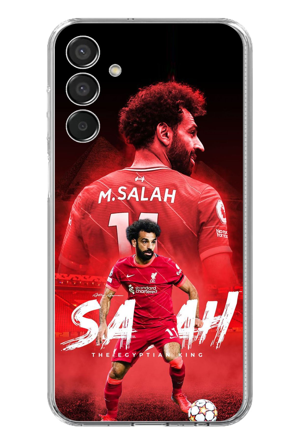 TechTree Samsung Galaxy M15 Uyumlu Muhammed Salah Şeffaf Silikon Kılıf