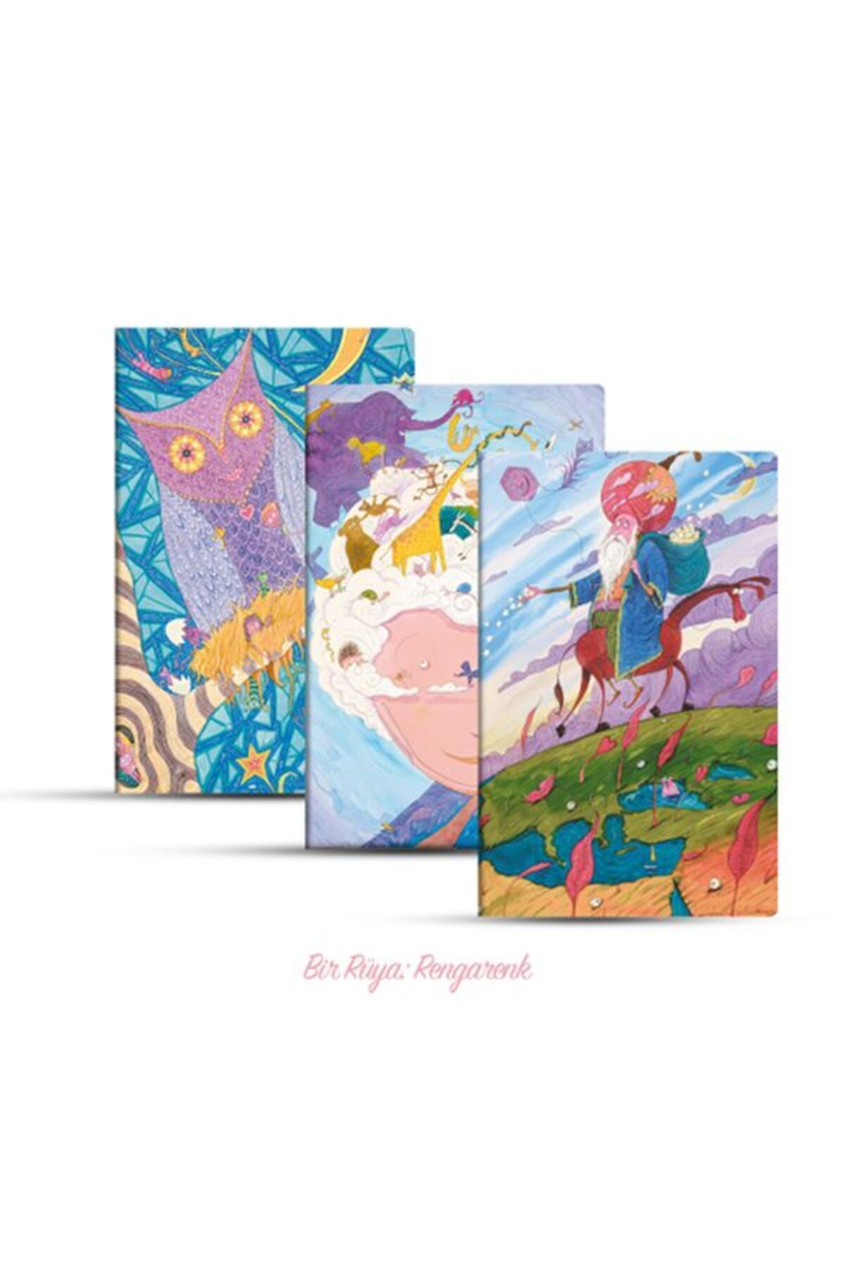 Destek Yayınları Üçlü Çizgili Defter Seti Bir Rüya Rengarenk