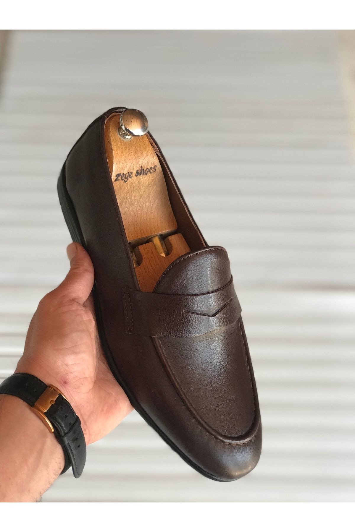 Zegeshoes Hakiki Deri Casual Klasik Ayakkabı