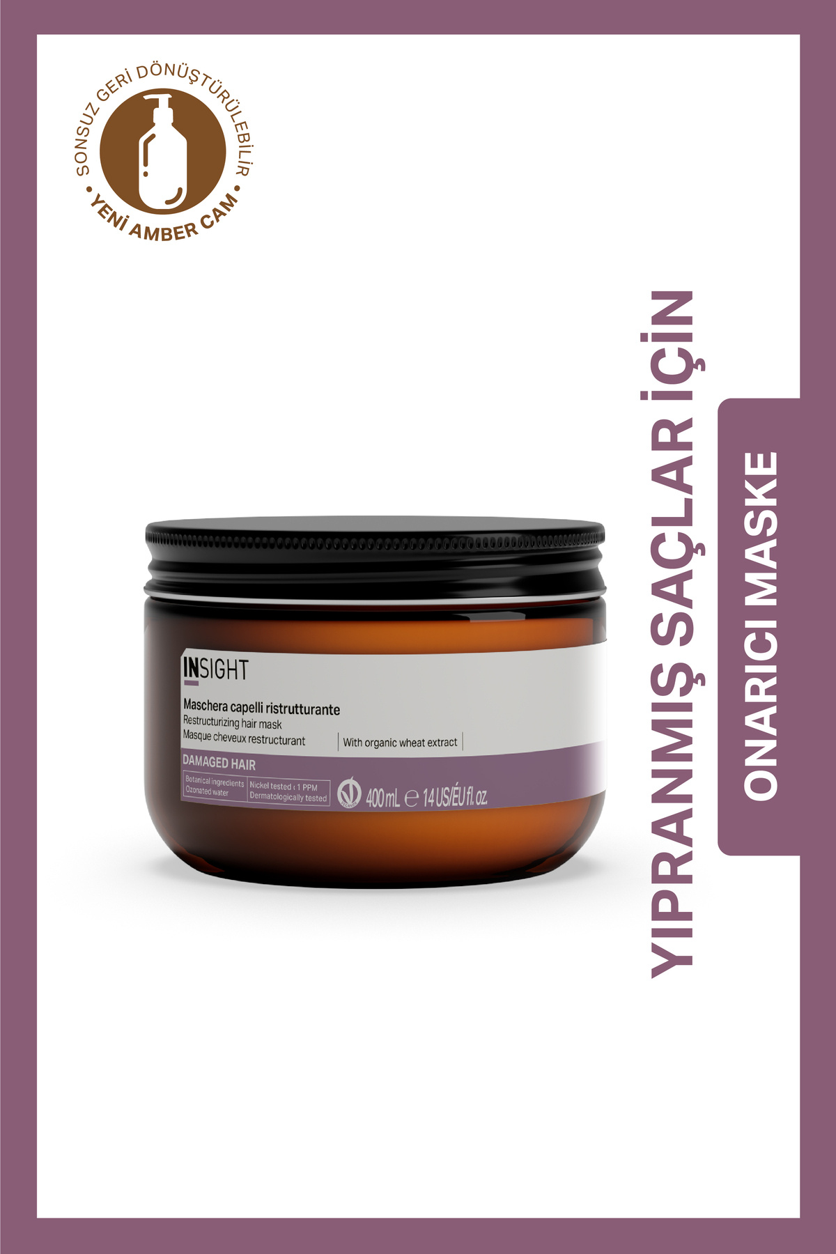 Insight Yıpranmış Saçlar için Onarıcı Maske 400 ml. — IDA212
