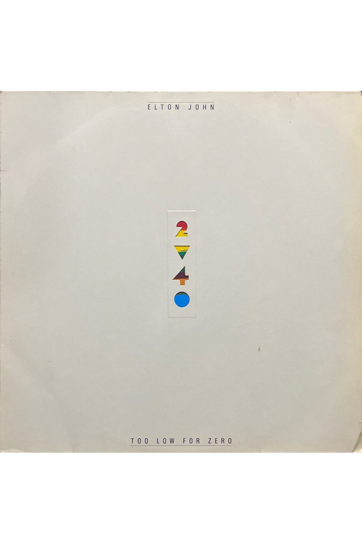 Plak İstasyonu Elton John Too Low For Zero LP Plak
