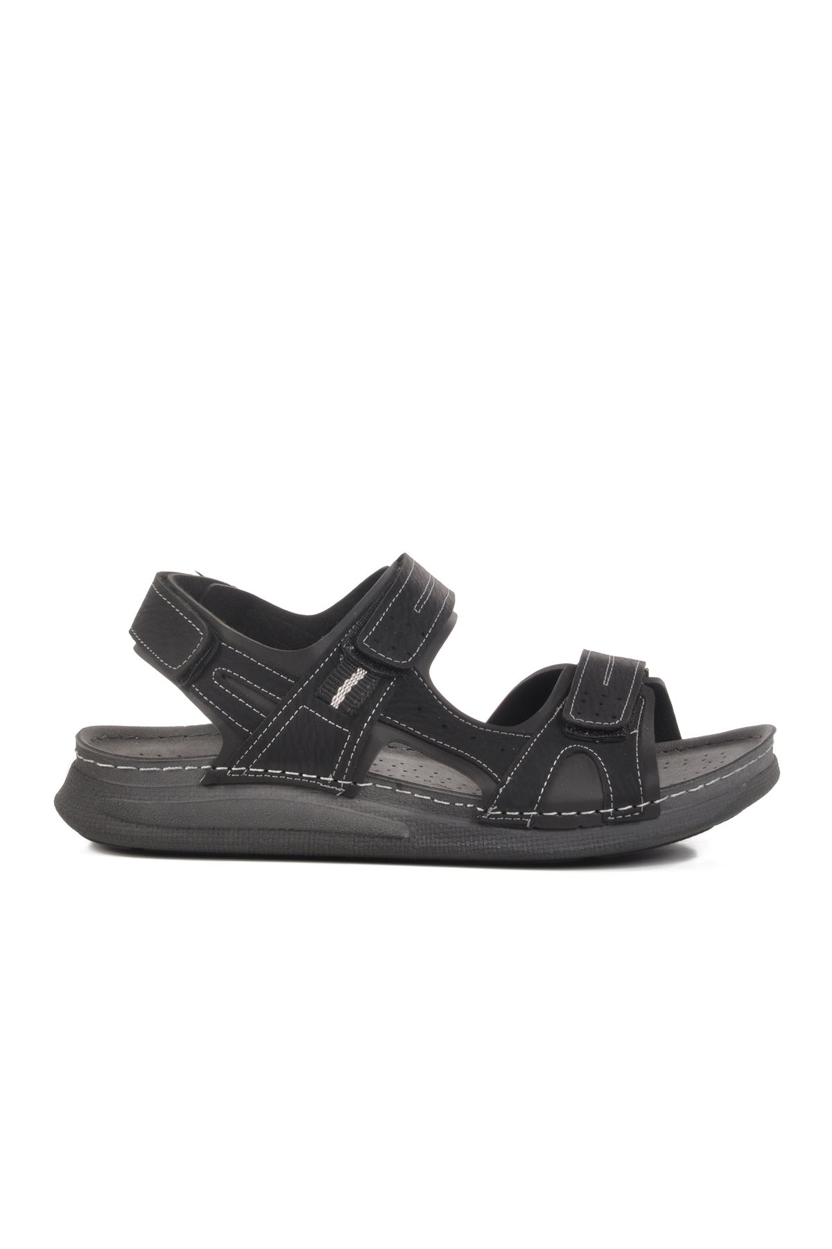 AYAKMOD Siyah Anatomik Cırtlı Erkek Spor Sandalet 86.002 M