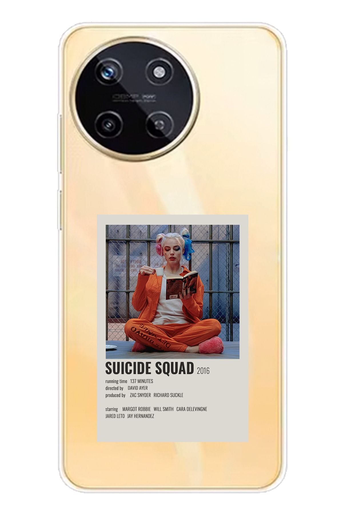 TechTree Realme 11 4G Uyumlu Suicide Squad Tasarımlı Şeffaf Silikon Kılıf
