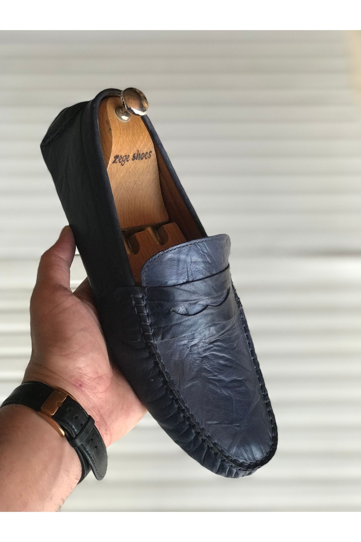Zegeshoes Yeni Sezon Hakiki Deri Günlük Loafer Geçme Rok