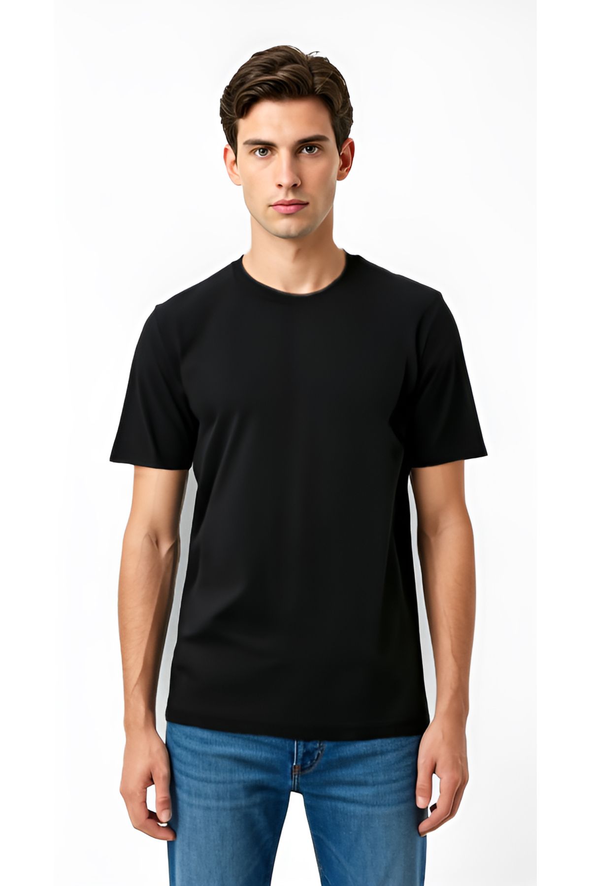 Baymen İnce Spor Mikro Kumaş Serin Tutan O Yaka Tshirt