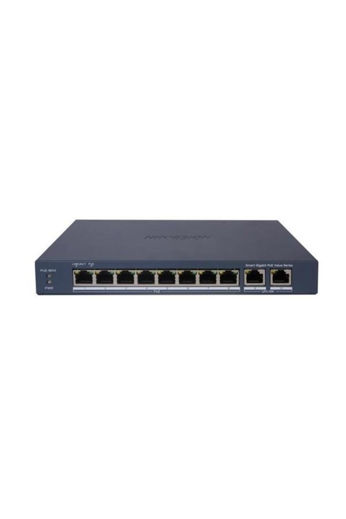 Hikvision 8port 60w FULL PoE DS-3E1510P-EI/M GIGABIT 2X-UPLINK Yönetilemez Switch