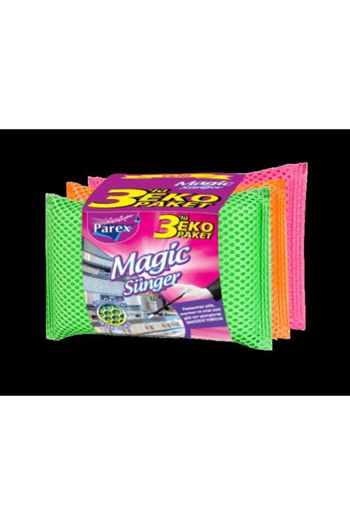 UYGUR AVM Magic Bulaşik Süngeri 3lü Pakett