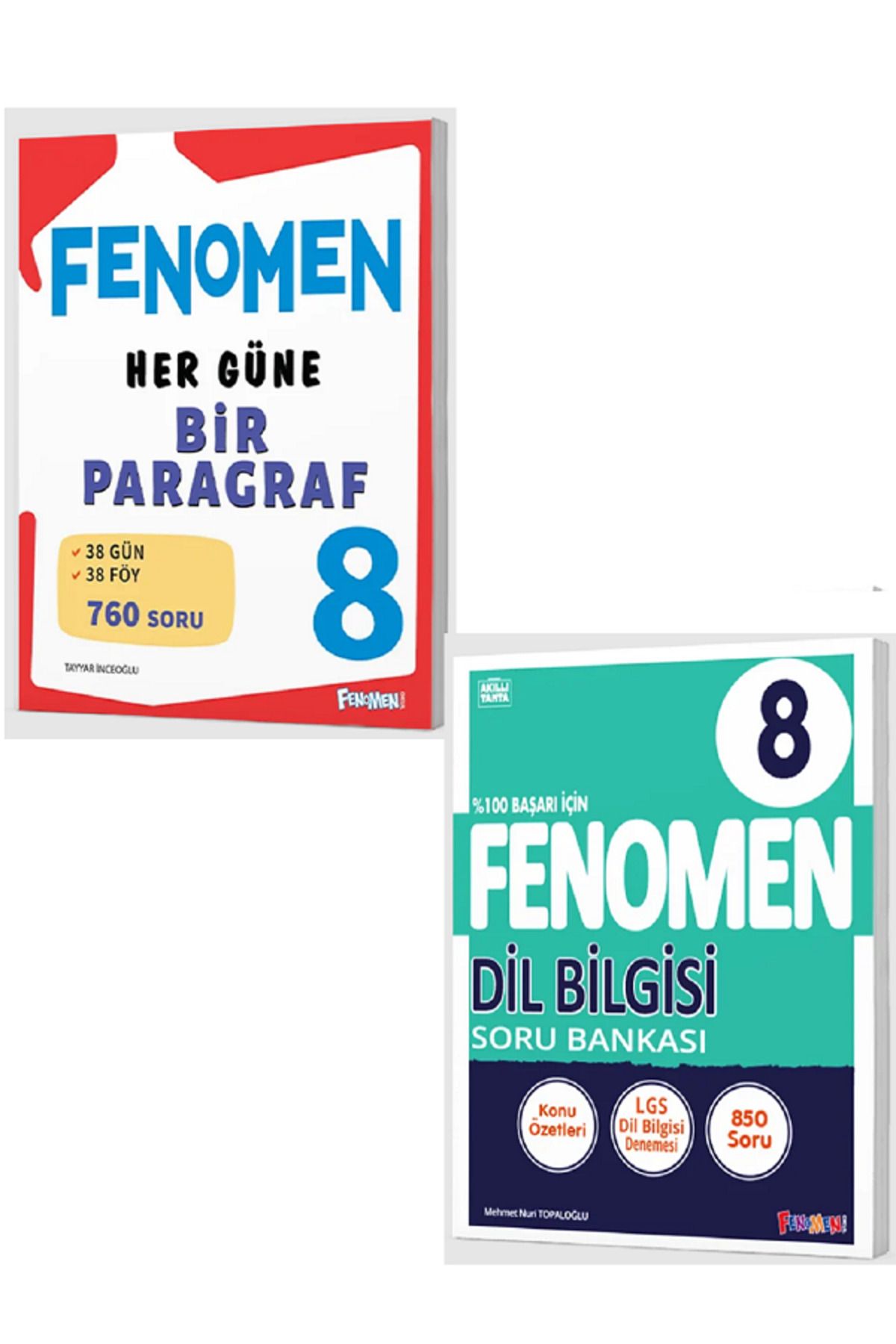 Efsane Yayınları 8.Sınıf Fenomen Her Güne Bir Paragraf Soru Bankası + 8.Sınıf Fenomen Dil Bilgisi Soru Ban - 2 KİTAP