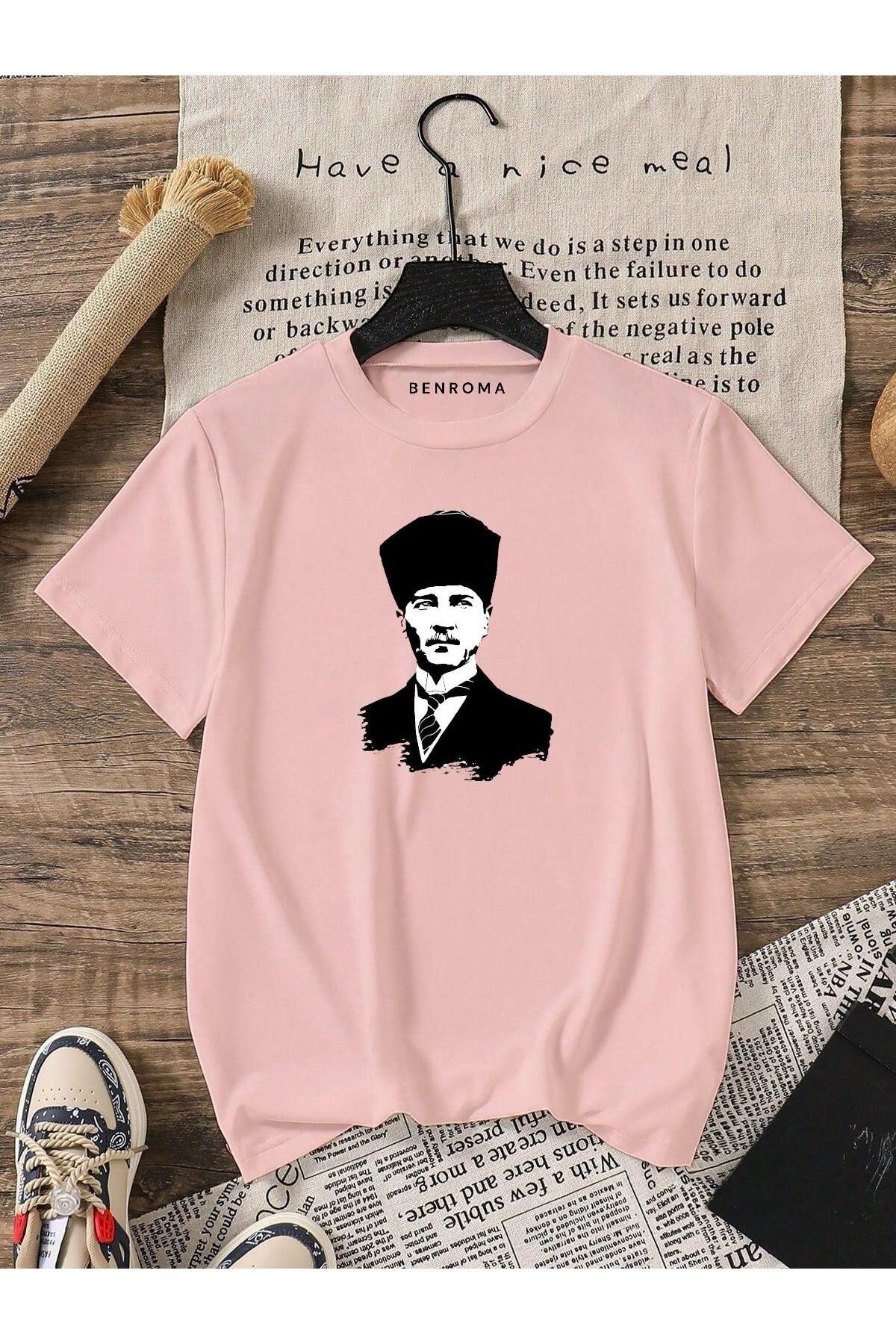 BENROMA ATATÜRK BASKILI OVERSİZE UNİSEX TİŞÖRT