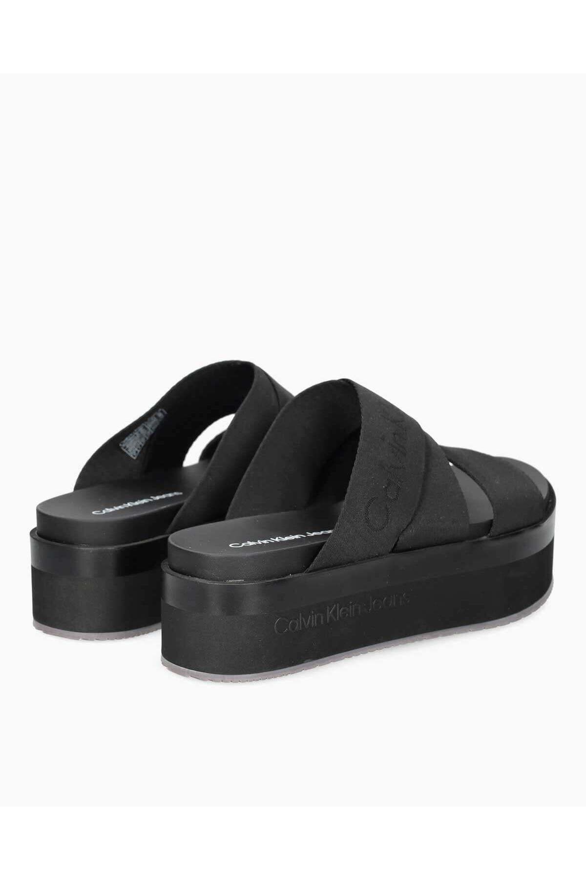 دمپایی سیاه زنانه پلتفرم YW0YW013610GT YW0YW01361 0GT Calvin Klein