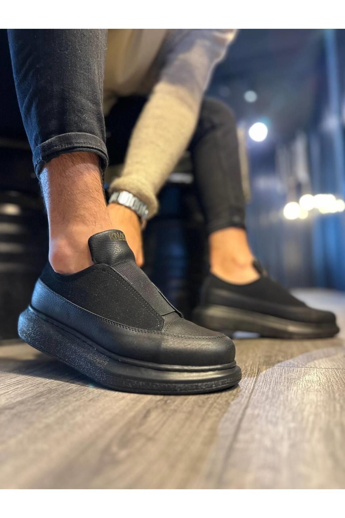 Byshoes Knack Sneakers Ayakkabı 911 Siyah (Siyah Taban)
