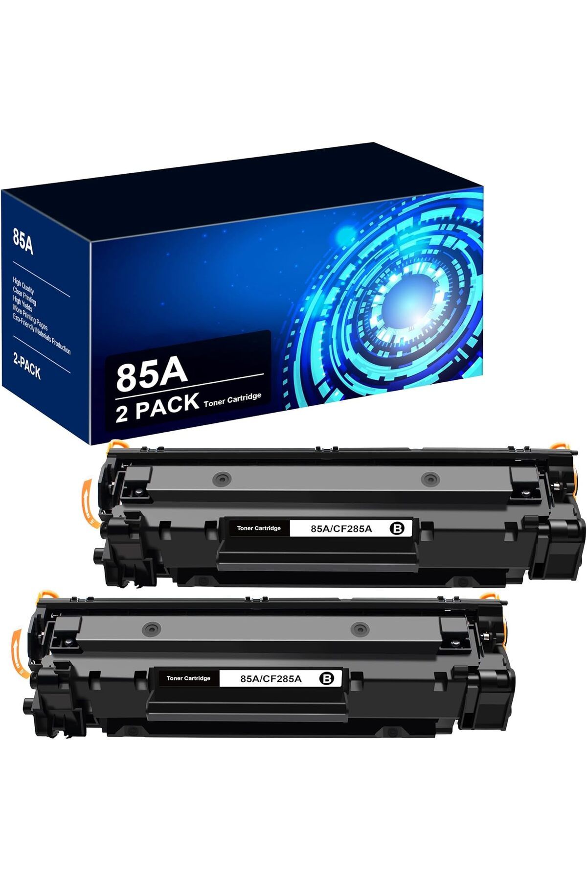 HP YA-DE BİLİŞİM 85A/P1102w P1102 P1109W M1217nfw M1212 M1212nf M1217 Pro Printer [2-Pack]