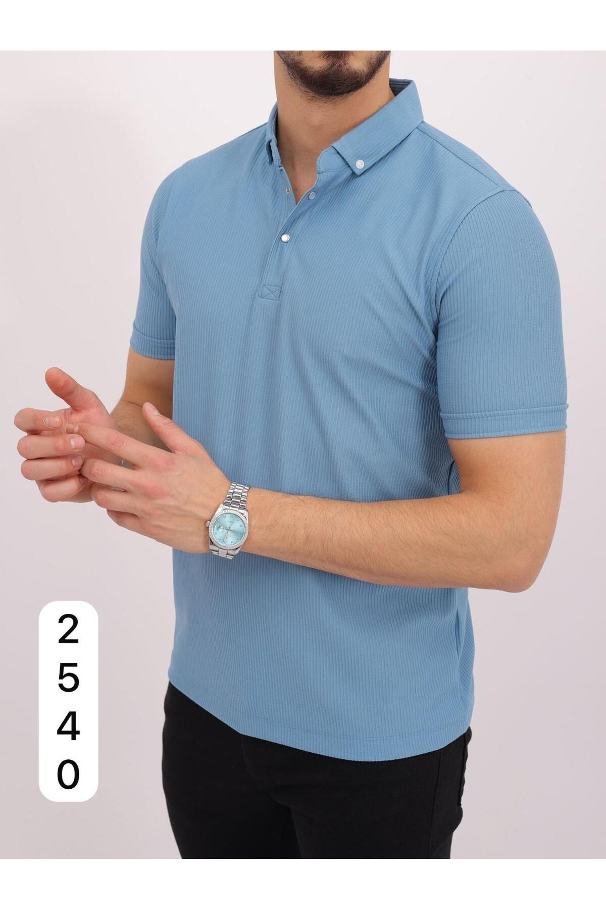 BEYAZTOPTAN %100 KALİTELİ TROY OTTOBAN YAKALI BOY KISA KOL T-SHIRT