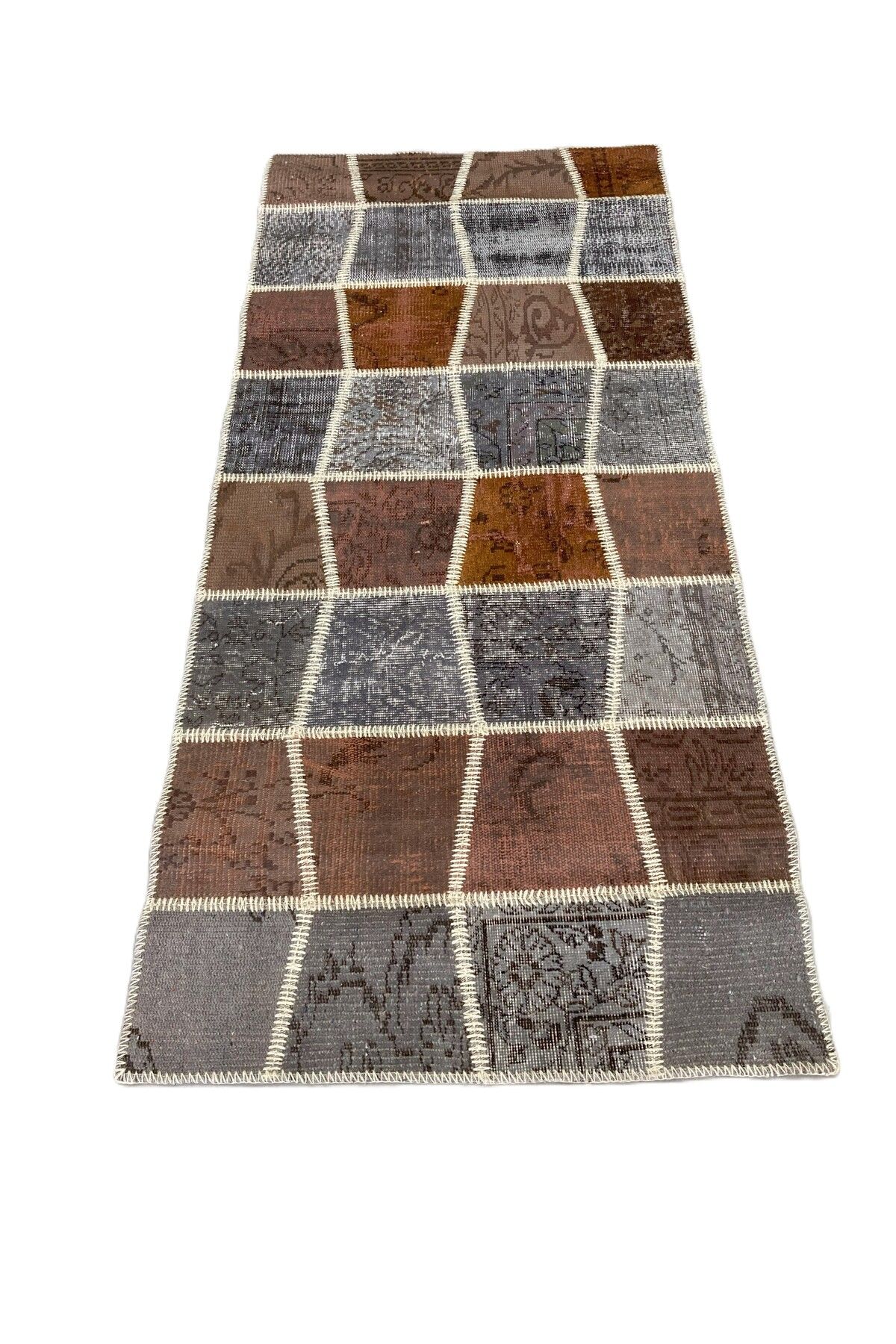 1001Rugs Patchwork El Halı 90 x 200