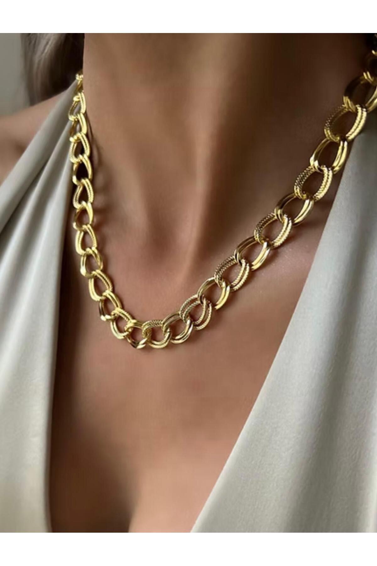 biralışveriş SAMANYOLU MODEL ÇELİK KOLYE