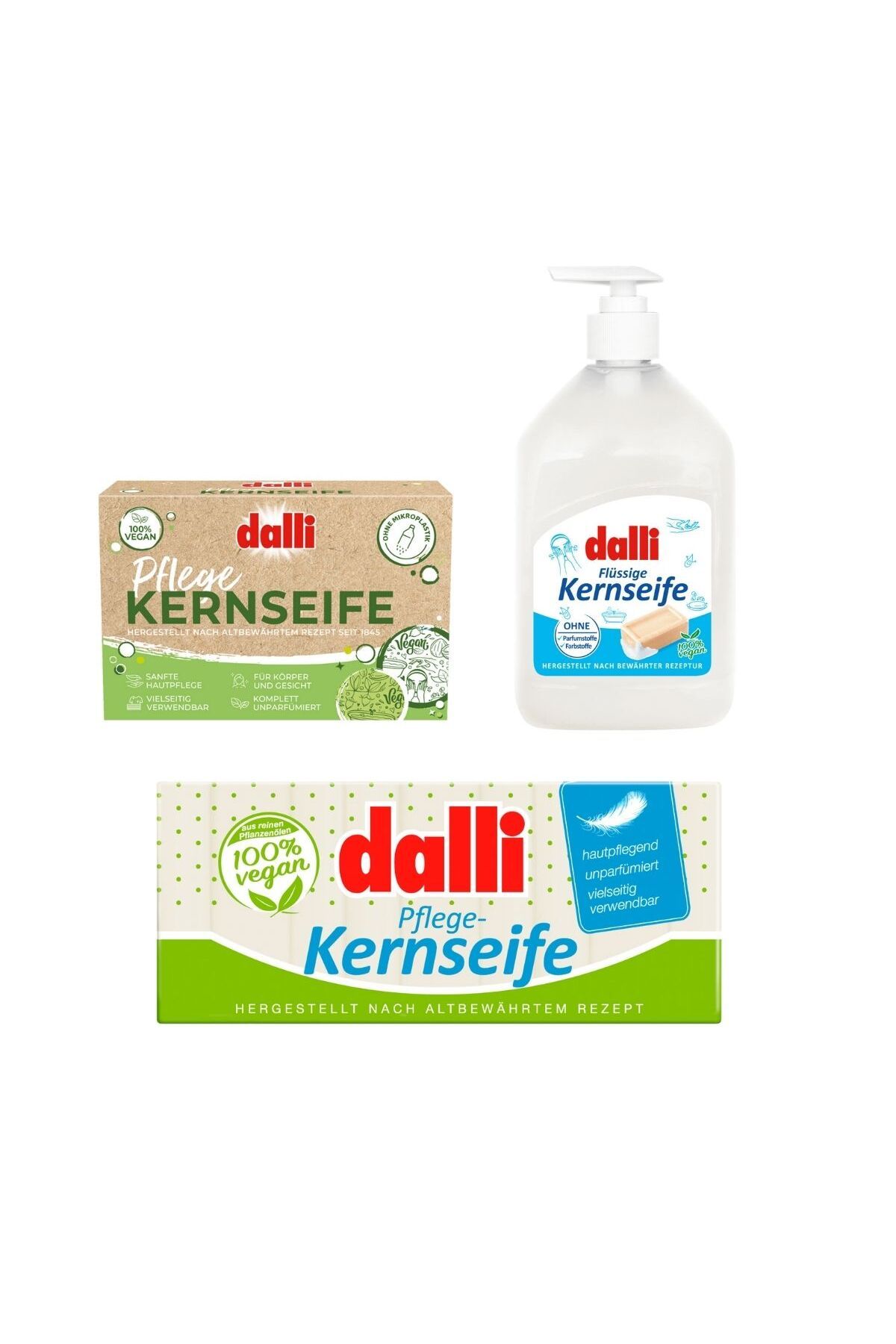 Dalli Vegan Serisi Sıvı Ve Kalıp Sabun 3'lü Set