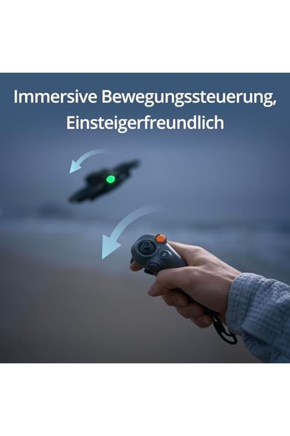 DJI-RC Motion 3, smart FPV remote controller with immersive motion control, compact and portable, fr 2