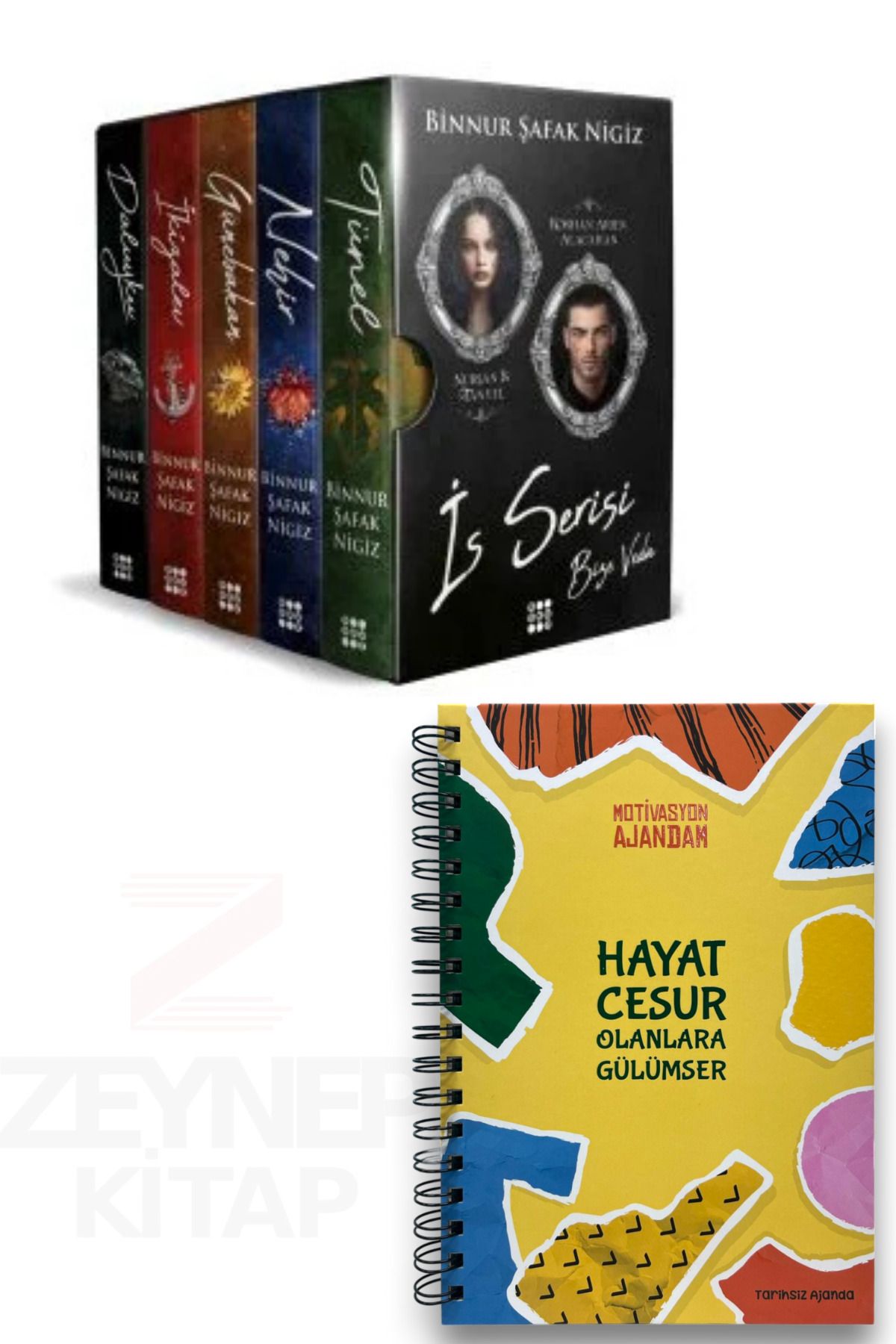 Dokuz Yayınları İs Serisi 5 Kitap Set(CİLTLİ-KUTULU)Motivasyon Ajandam Tarihsiz Ajanda Hediye