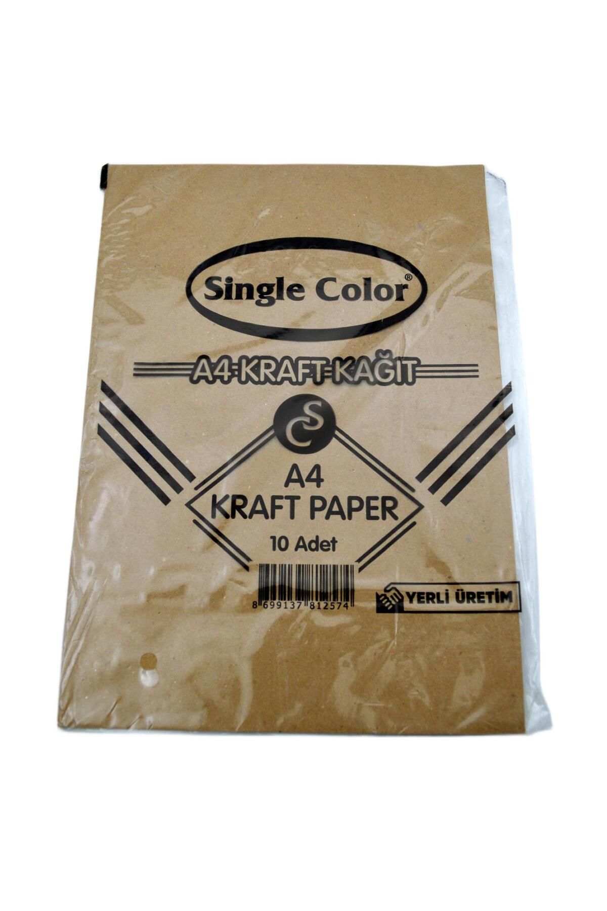 single color A4 90 Gram Kraft Kağıdı 10 Adet