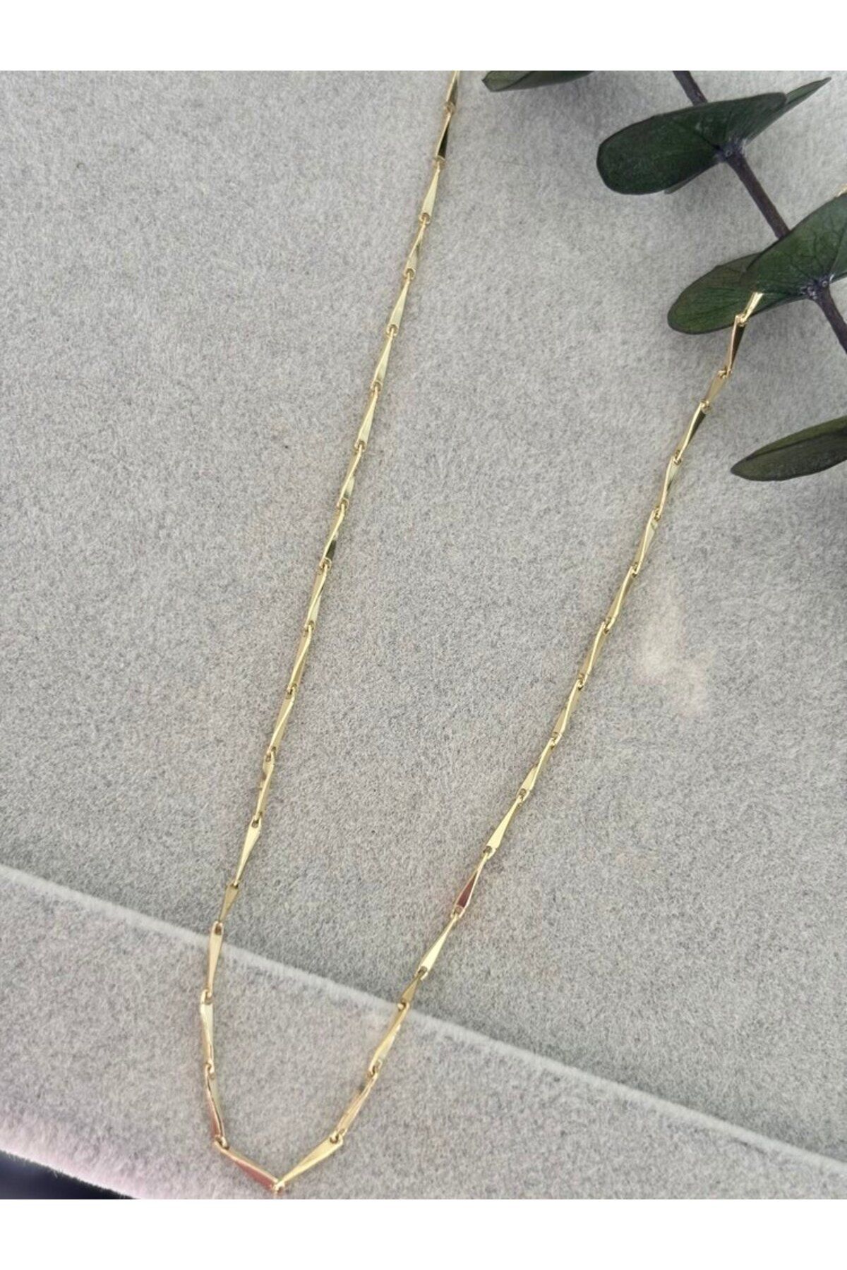 arya luxe 14k gold Xuping burgu ince zincir 45 cm