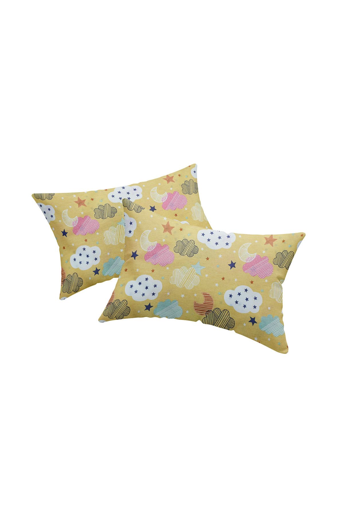 femmhome Premium %100 Pamuk Bebek Yastık Kılıfı 35x45 Cm 2 Adet