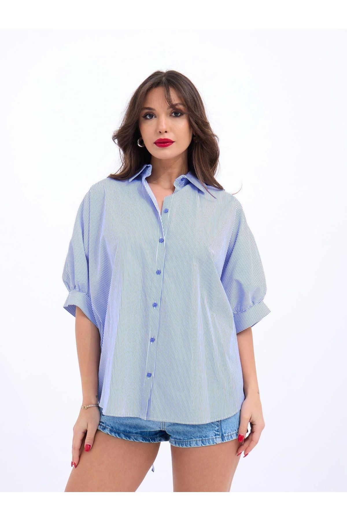 MODA 5190 GÖEKAVİ BEYAZ ÇİZGİİ