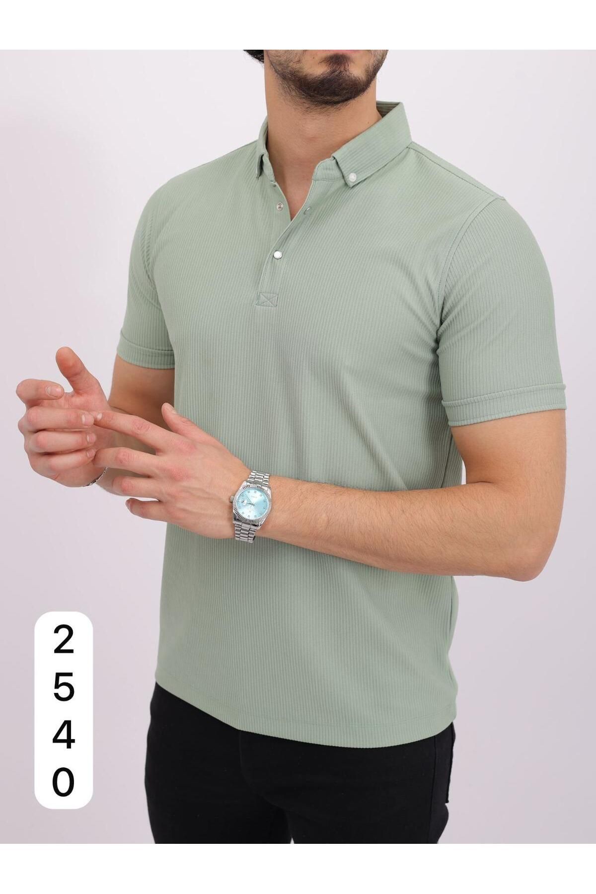 BEYAZTOPTAN %100 KALİTELİ TROY OTTOBAN YAKALI BOY KISA KOL T-SHIRT