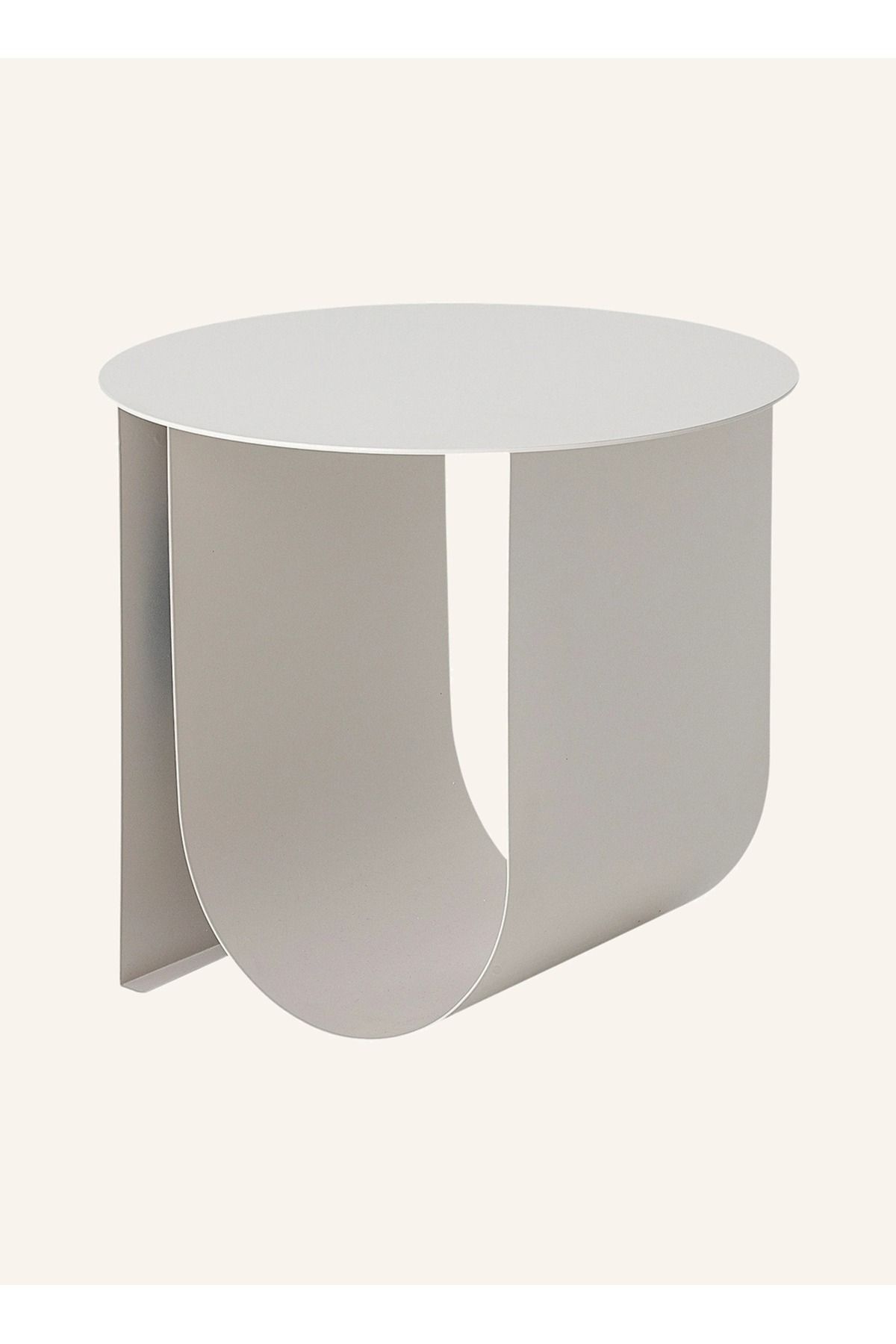 Bloomingville CHER Yan Sehpa, Heykelsi Form, Entegre Depolama, Metal, 38 cm