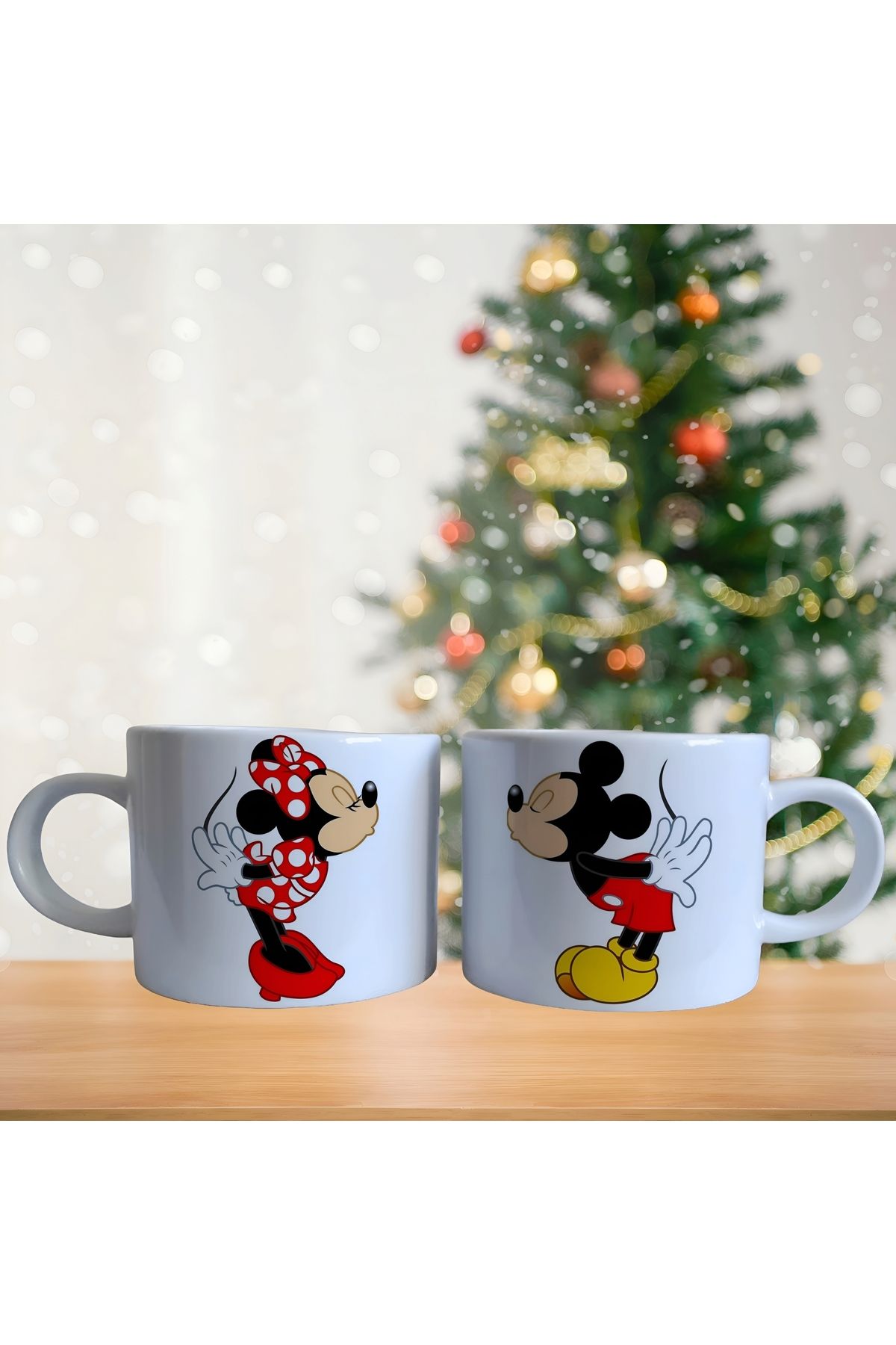 Ghostbusters Mickey ve minnie mouse öpücük Porselen Fincan Takımı