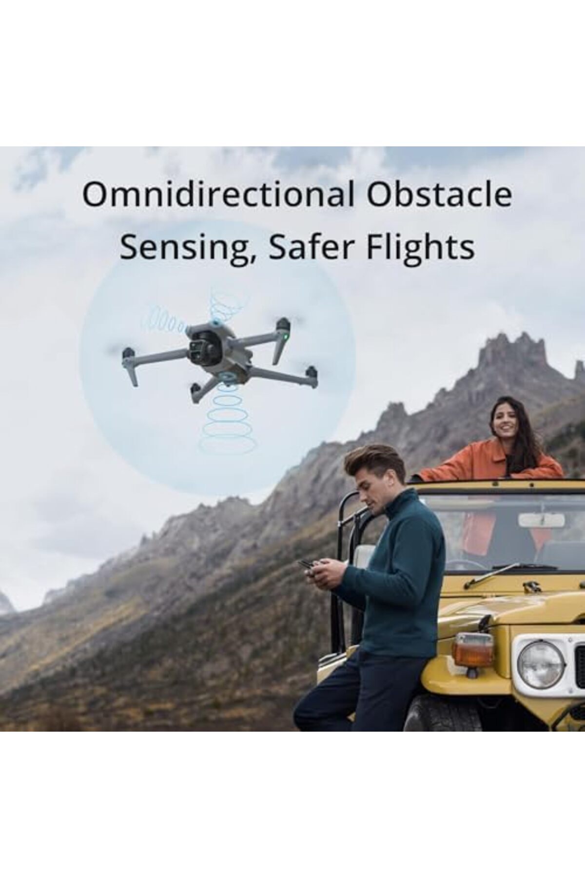 DJI-Air 3 Fly More Combo with Remote Control DJI RC-N2 Drone with Camera for Adults, 4K HDR, 2 Cameras for 4