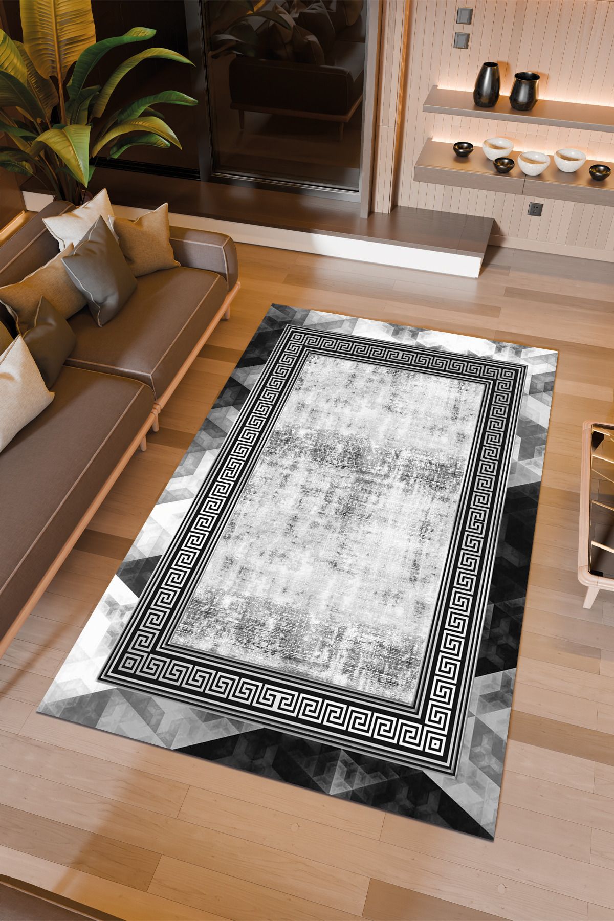 Halıcıoğlu home Dijital Baskı Makinede Yıkanabilir Kaymaz Taban Salon Halısı Yatak Odası Halısı & Yolluk Modelleri