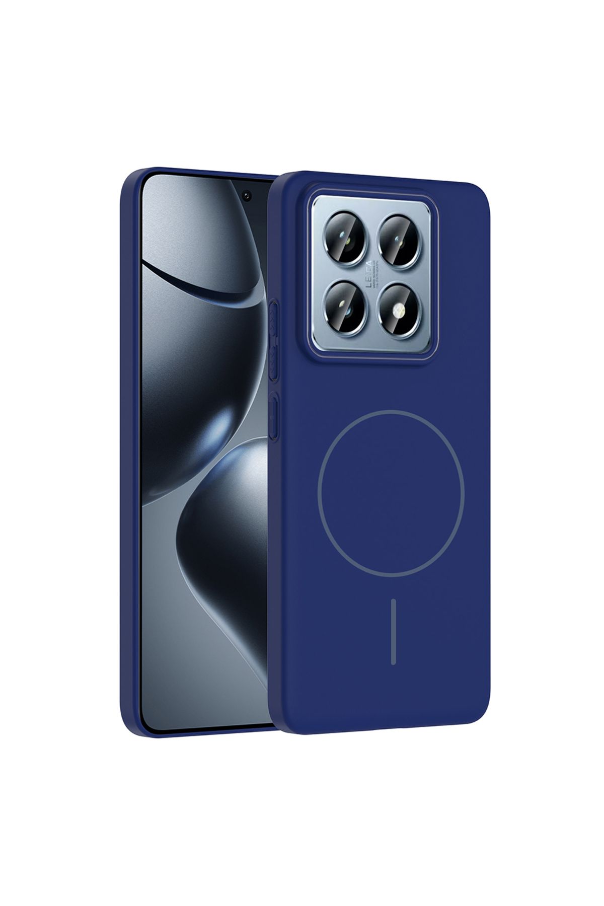 Ummeslem Xiaomi 14T Pro Cep Telefonu için Uyumlu Kılıf Magsafe Şarj Özellikli Ruby Sert Kapak