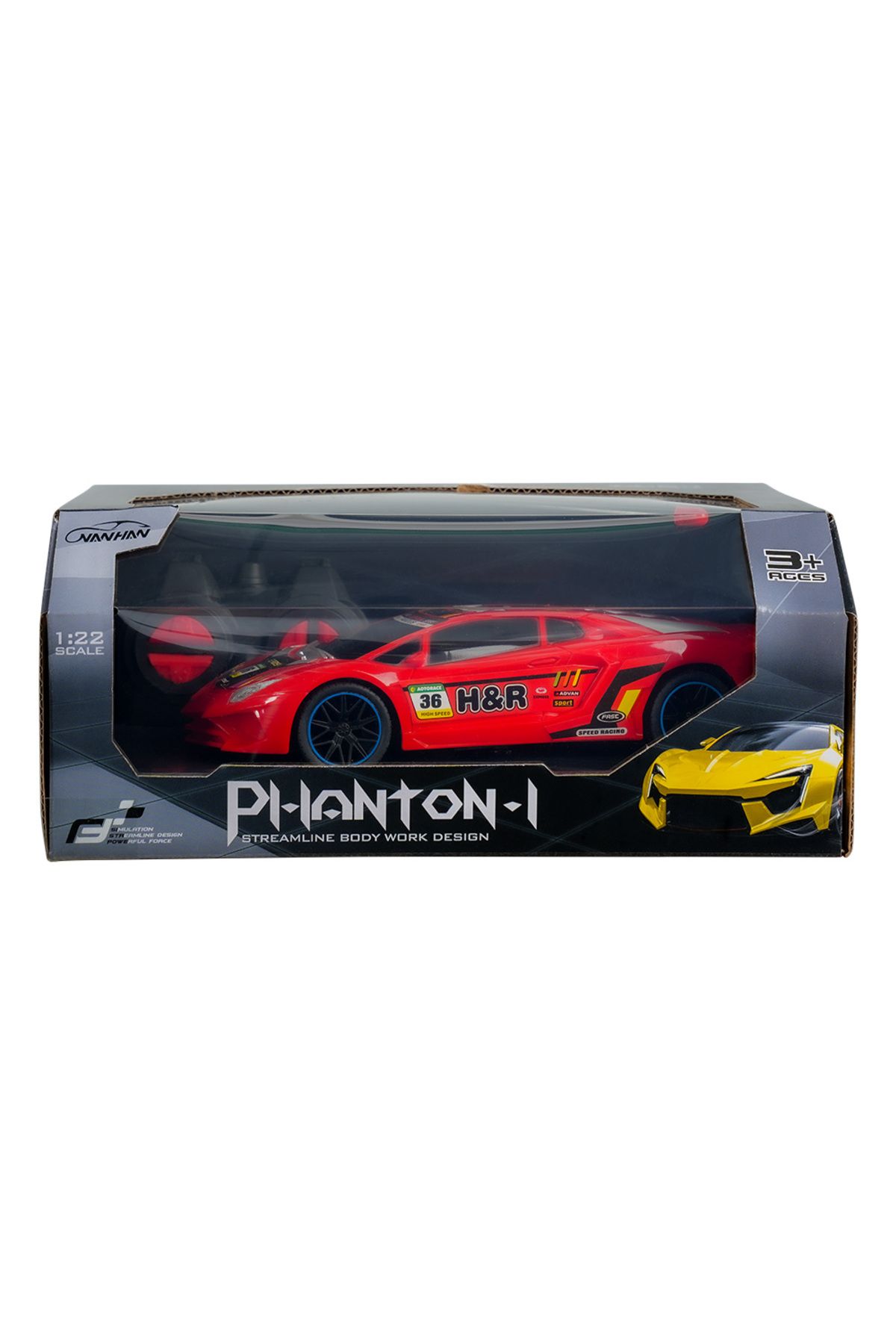 MEGA 1:22 PHANTOM GT DÖRT YÖNLÜ HAREKET EDEN KUMANDALI YARIŞ ARABASI KIRM
