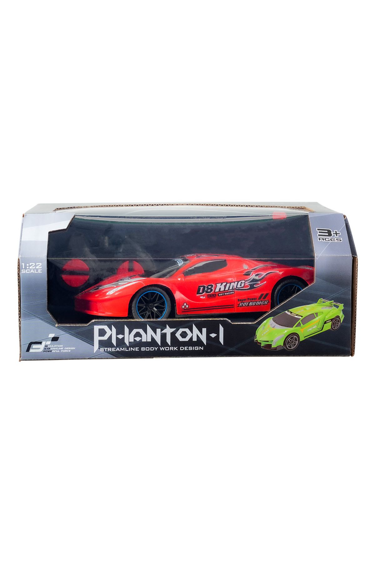 MEGA 1:22 PHANTOM GT DÖRT YÖNLÜ HAREKET EDEN UZAKTAN KUMANDALI ARABA KIRMIZI