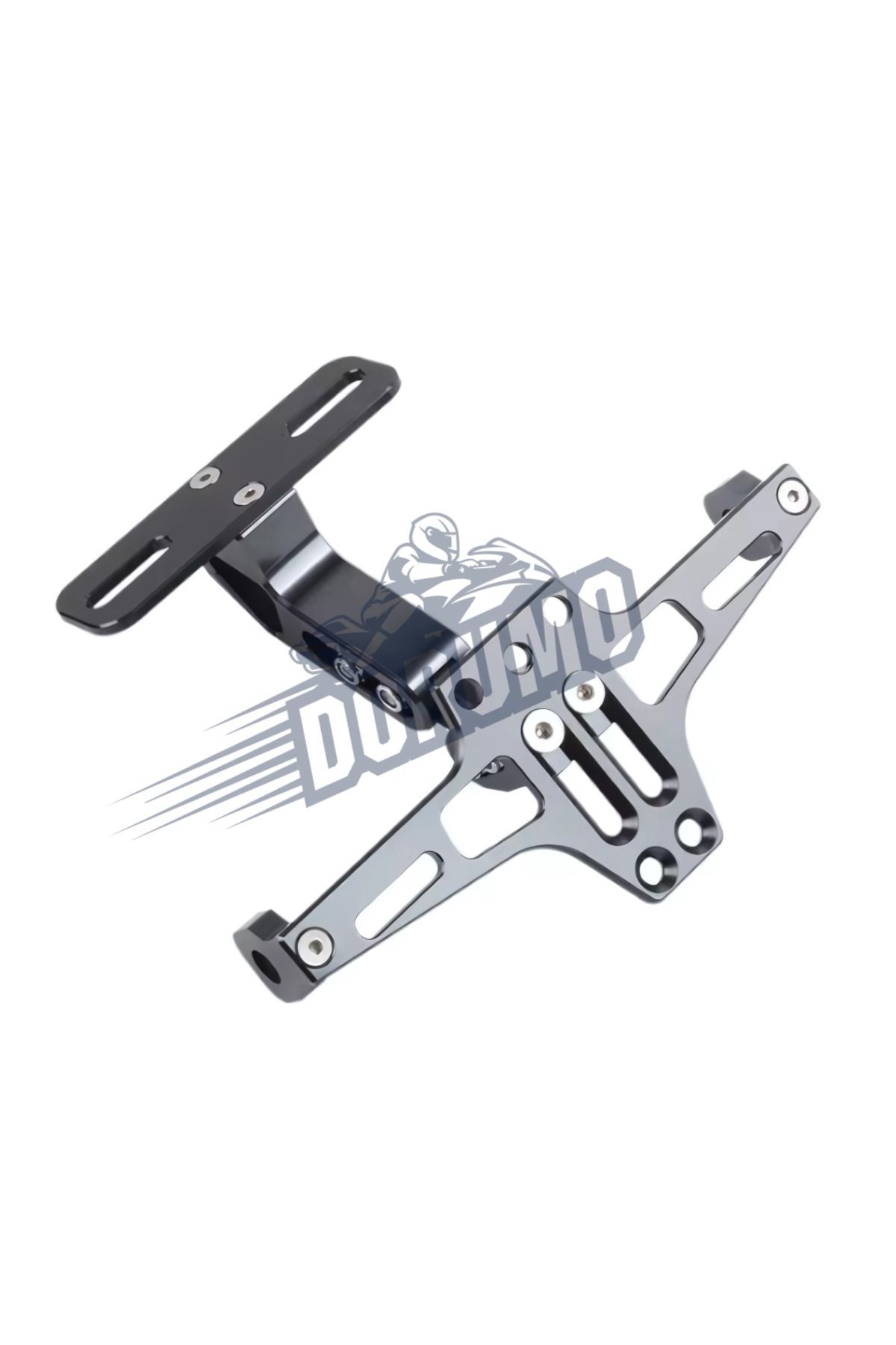 Dorumo Moto CNC Katlanır Plaka Gri