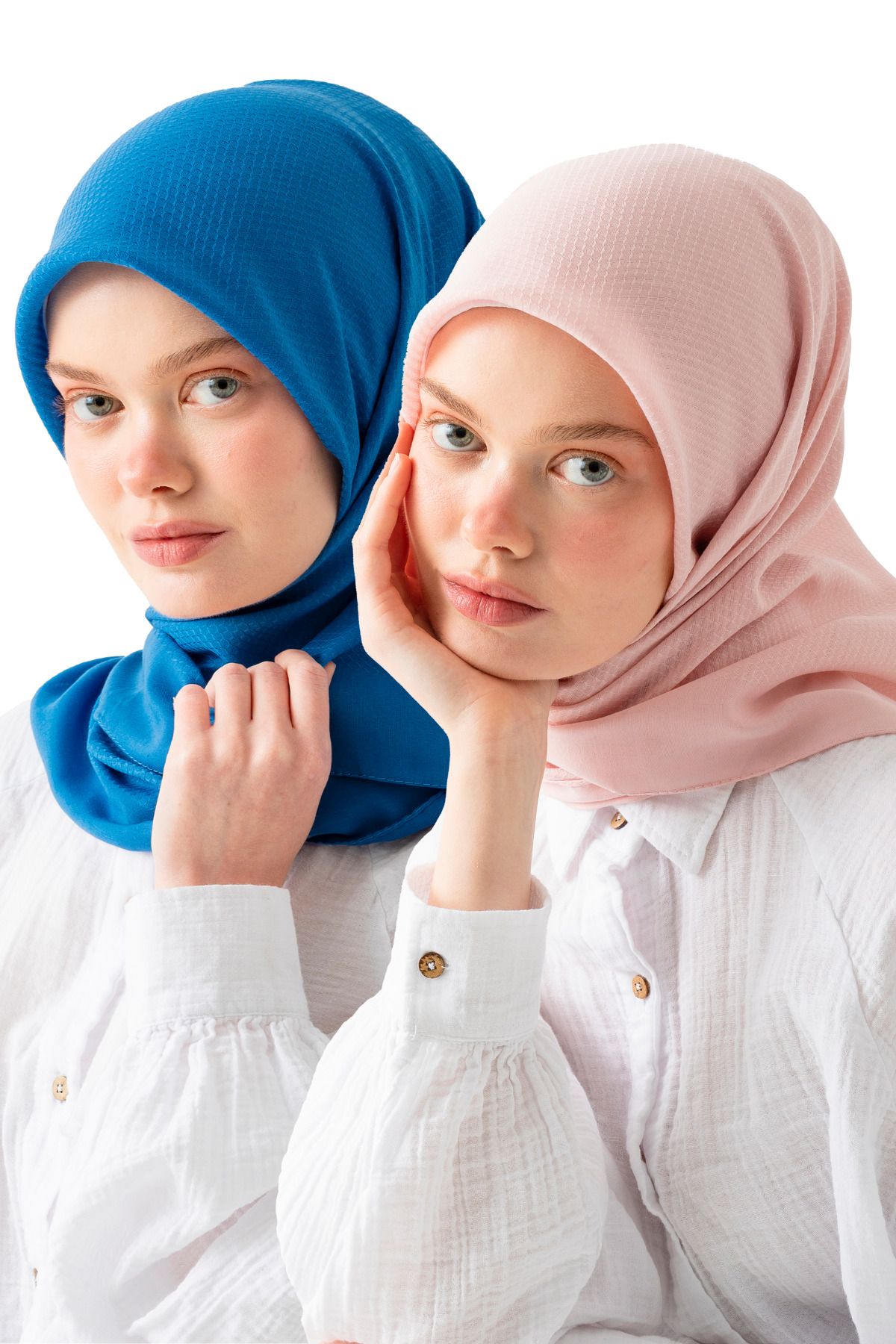 Wega Moda 2'li Pamuk Jakar Eşarp, Doğal Ve Şık Görünüm, Jakarlı Pamuk Eşarp, Soft Pamuk Eşarp.
