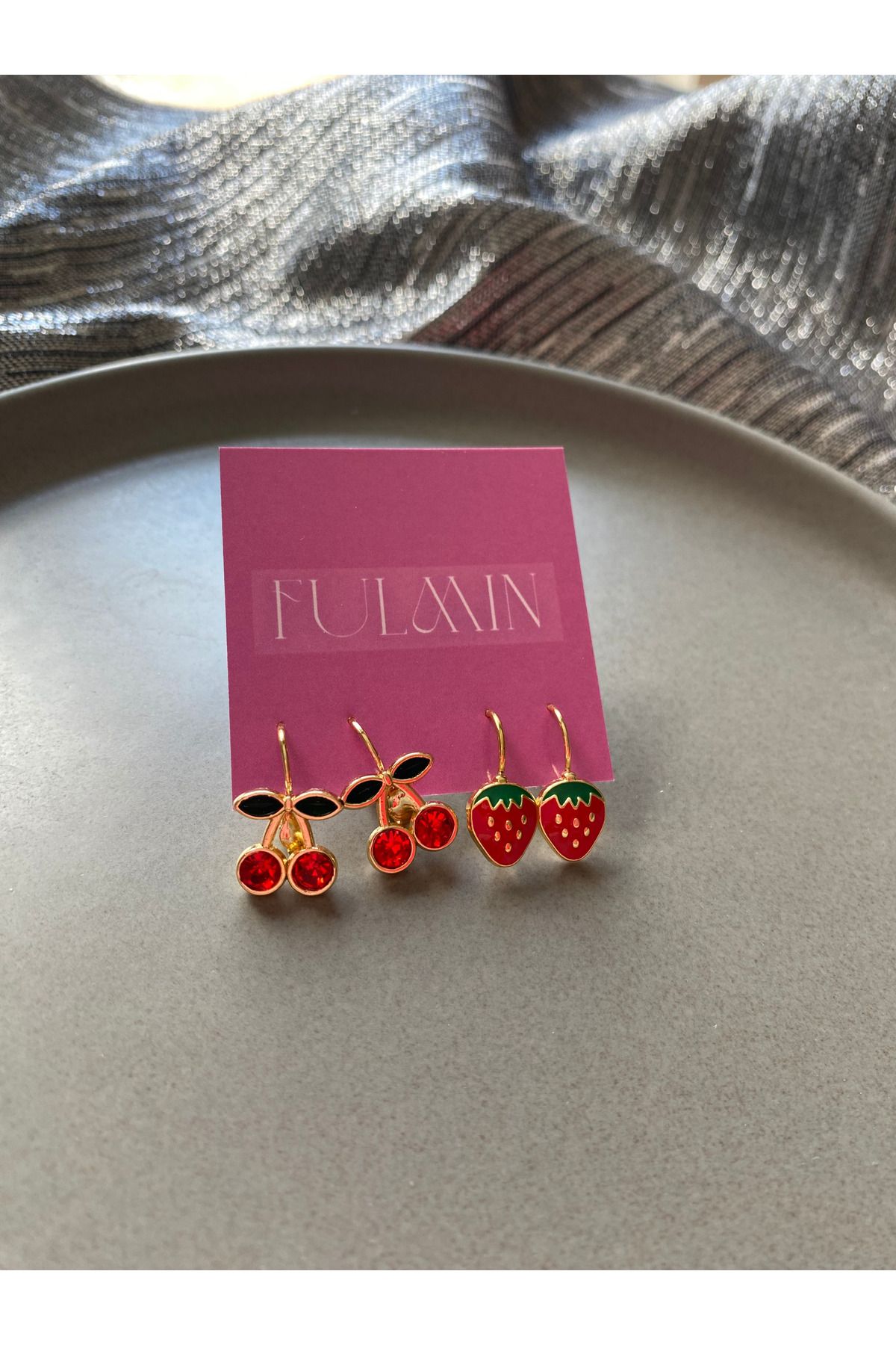 Fulmin İkili Çocuk Küpe