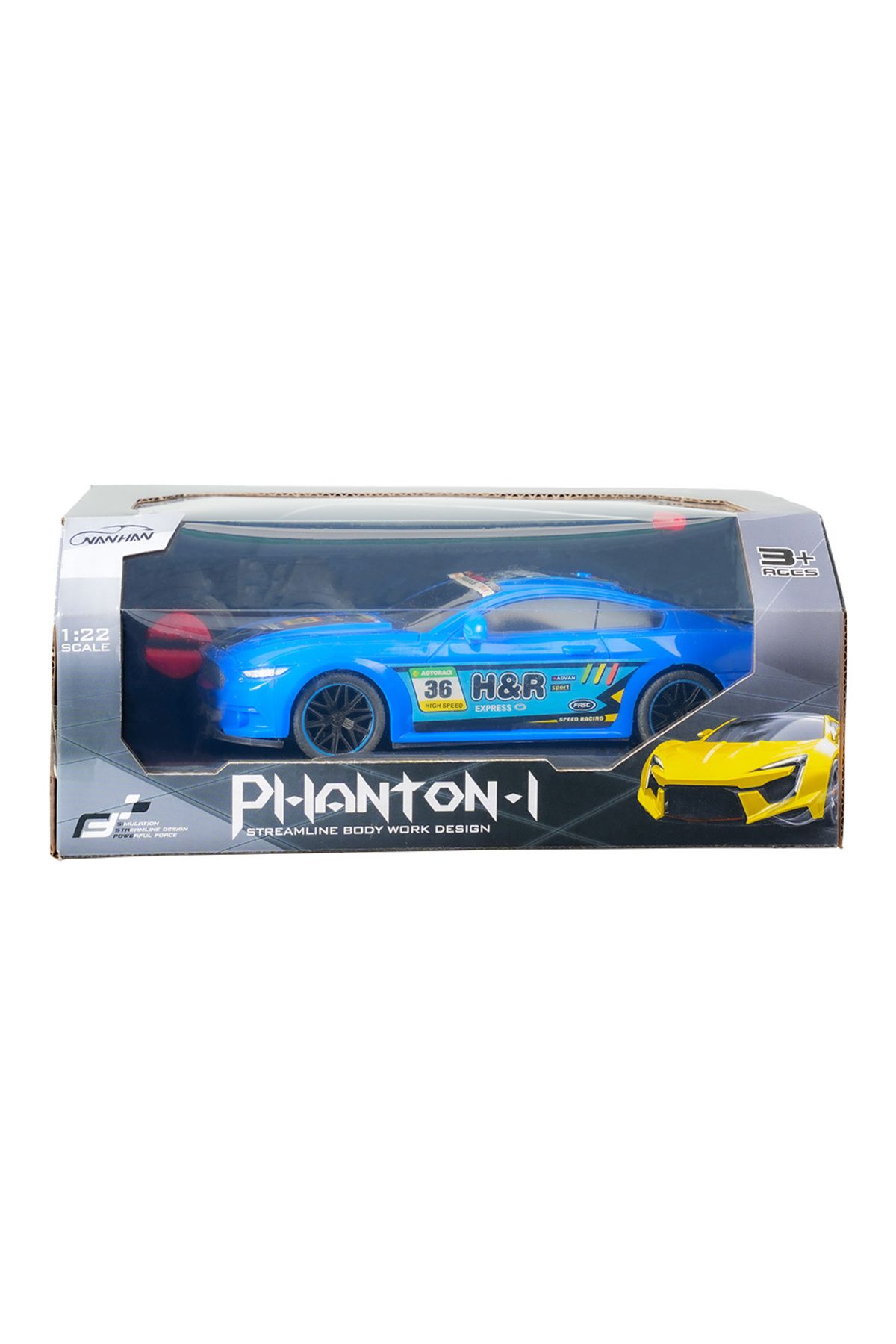 MEGA 1:22 PHANTOM DÖRT YÖNLÜ HAREKET EDEN KUMANDALI YARIŞ ARABASI MAVİ