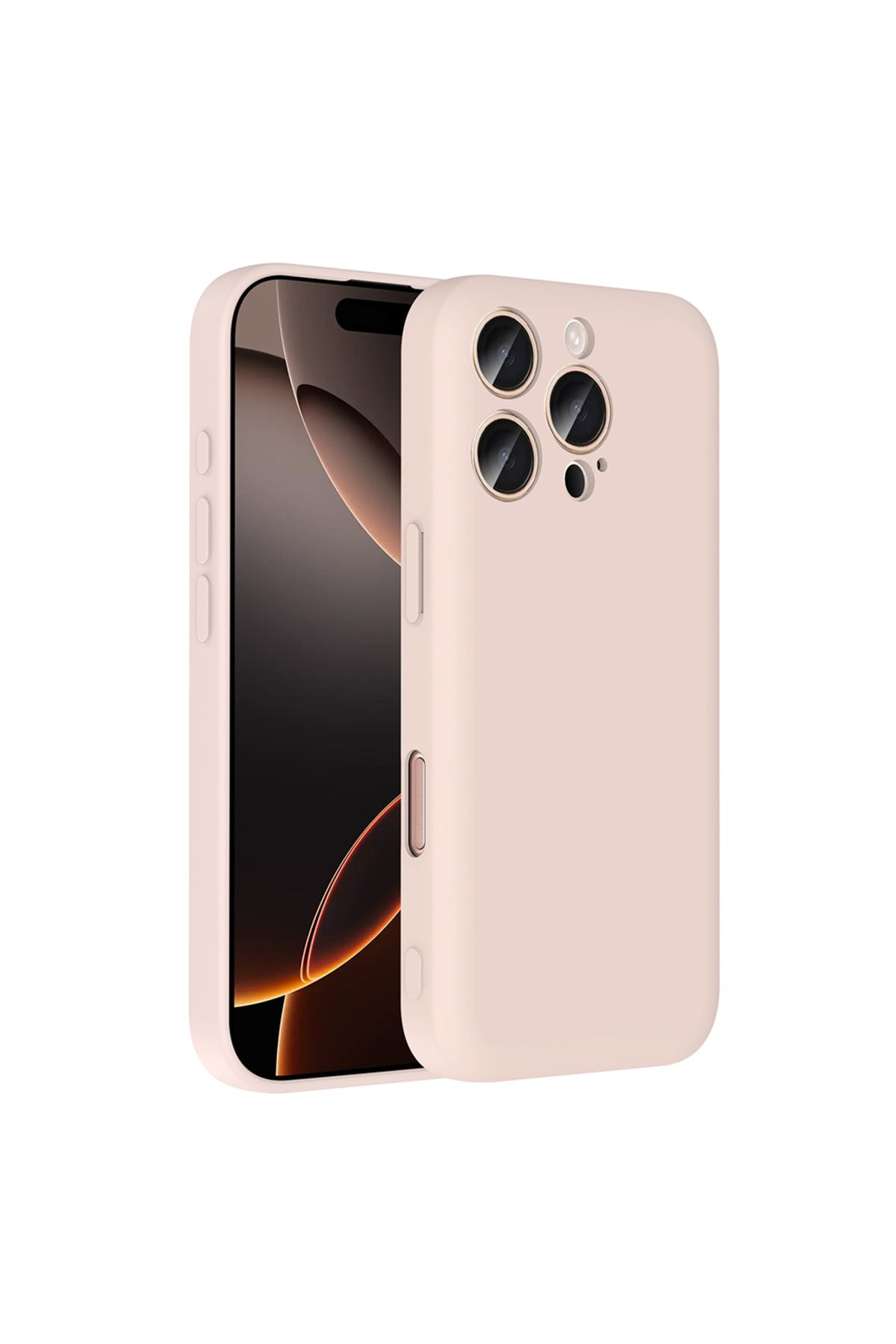 Ummeslem Apple iPhone 16 Pro Max Cep Telefonu için Uyumlu Kılıf Kamera Korumalı Kartlık Hazneli Vitra Kapak