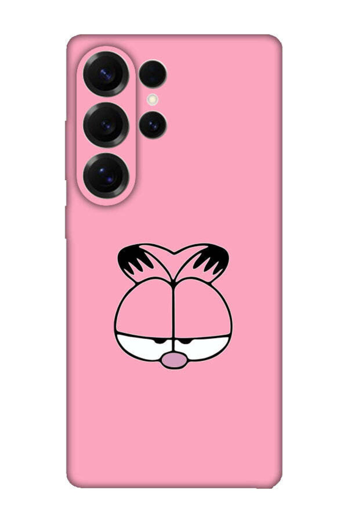frondcase Samsung S25 Ultra Garfield Pembe Telefon Kılıfı