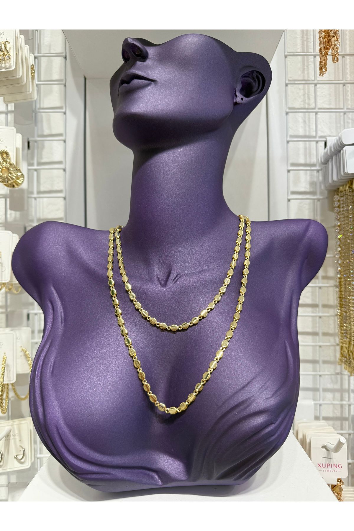 My violet accesorize Vip 14k arpa zincir dekolte kolye