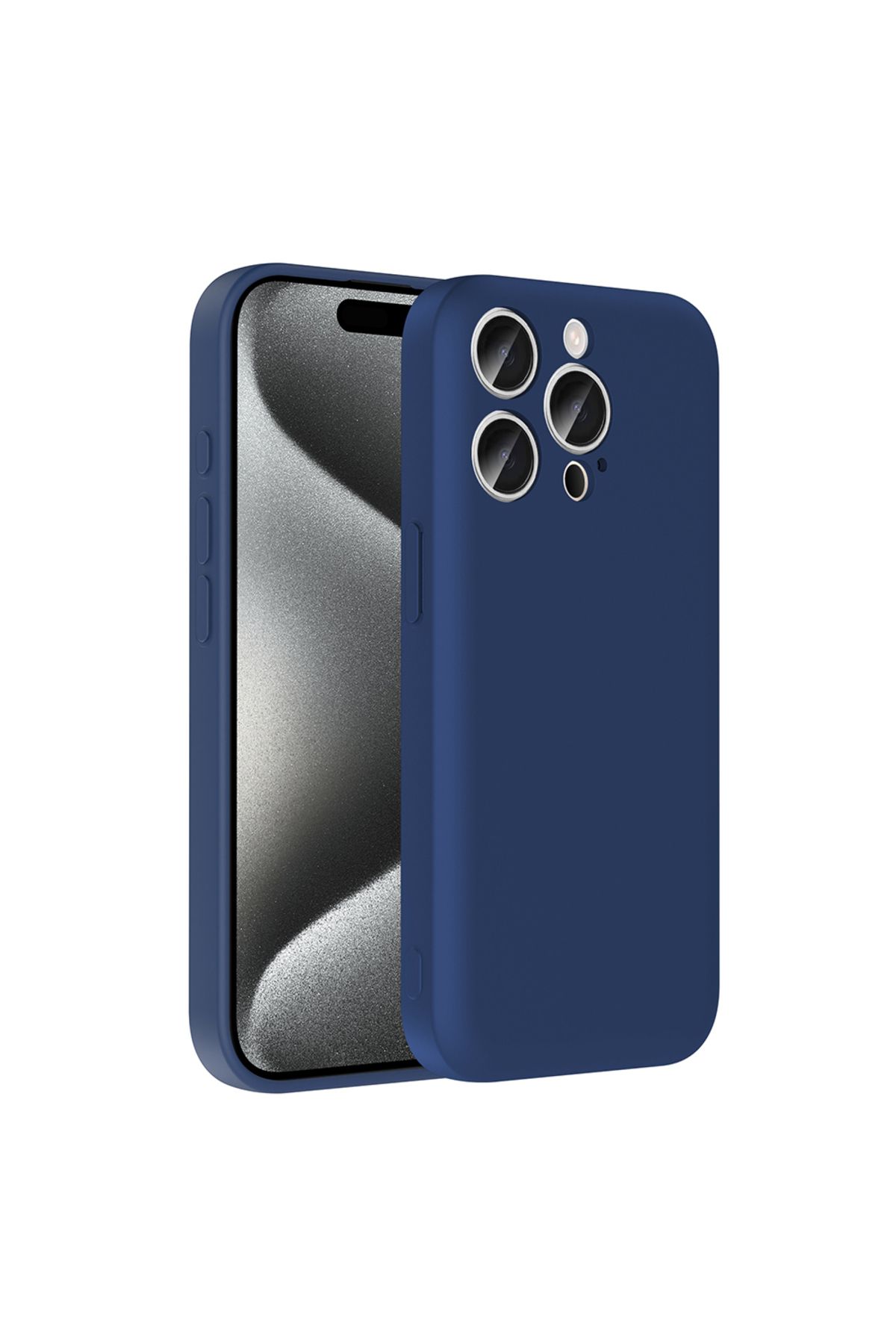 Ummeslem Apple iPhone 15 Pro Max Cep Telefonu için Uyumlu Kılıf Kamera Korumalı Kartlık Hazneli Vitra Kapak