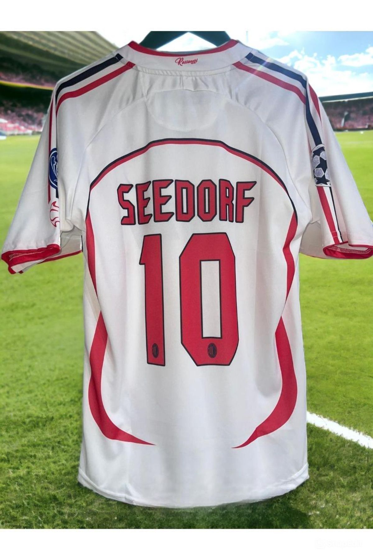 kombinezyum A.C M.İ.L.A.N 2007 Sezonu #10 SEEDORF Özel Nostalji Forması Kısa Kol (BEYAZ)