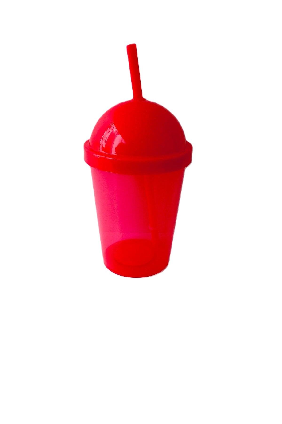 olux ideas Pipetli Bardak / L-00933-Kırmızı-BPA Free