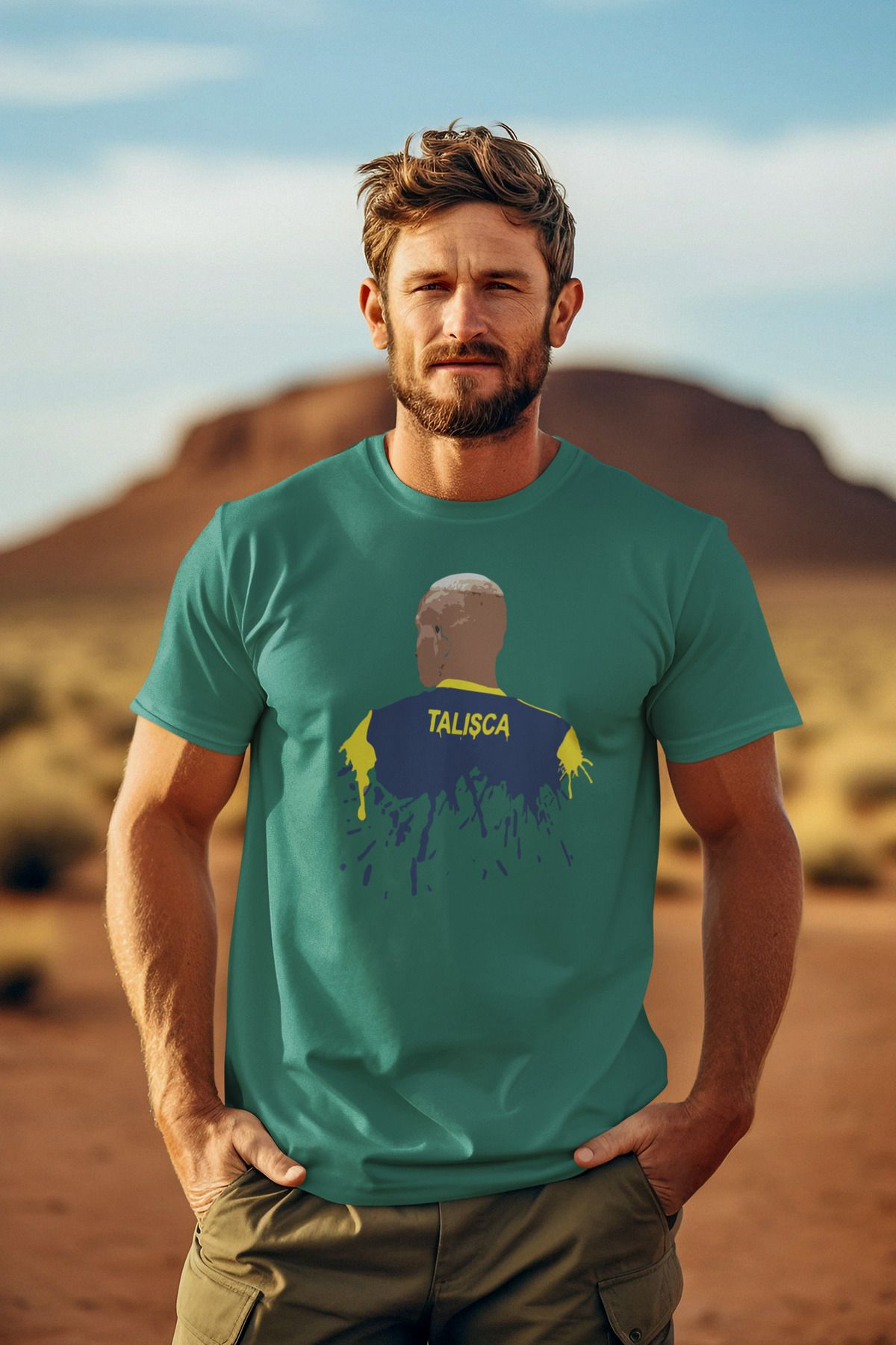 Biy Store Talisca fotoğraf futbol forma baskılı unisex kısa kollu tişört regular fit t-shirt
