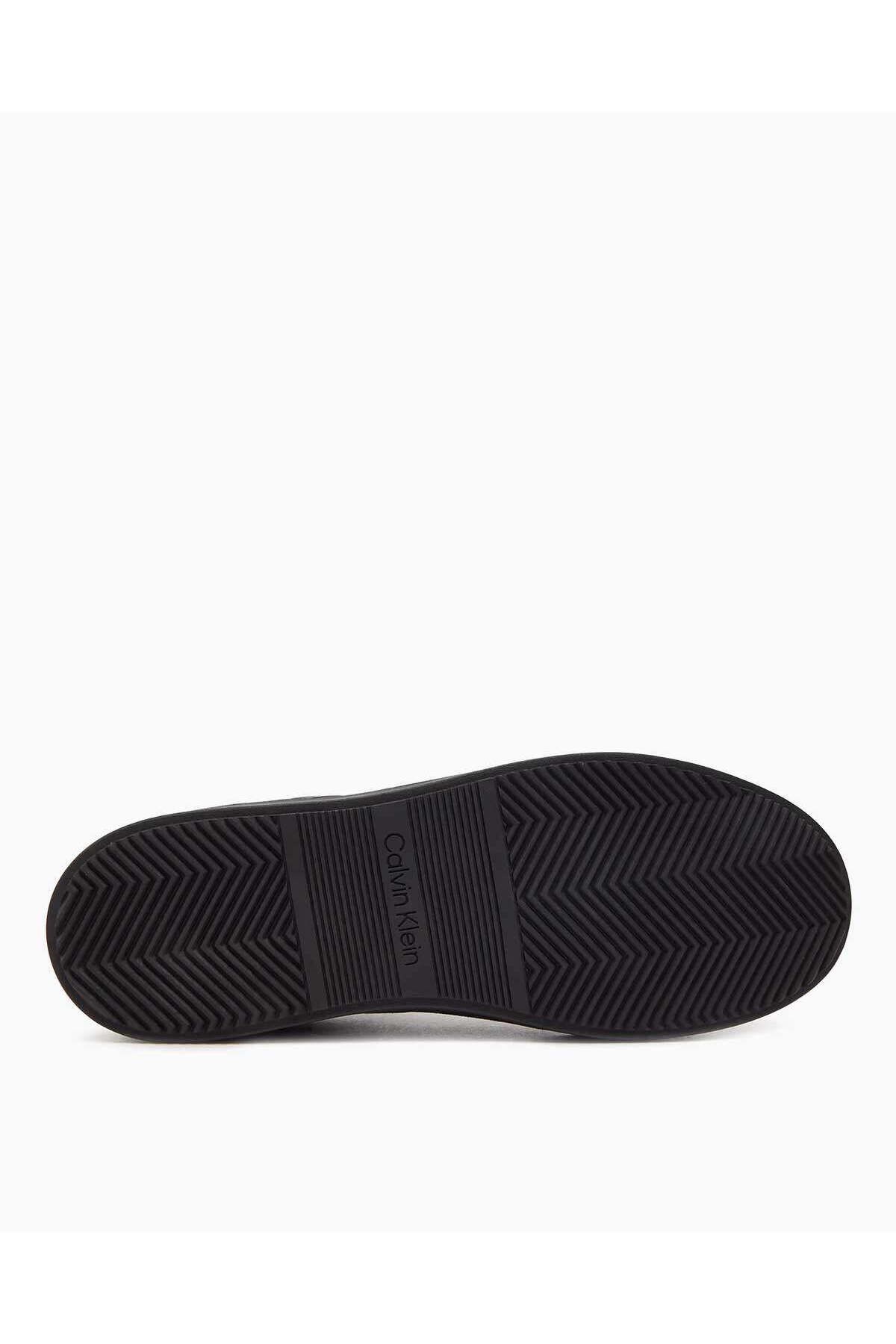 اسنیکر مشکی مردانه HM0HM01488 پایین سیاه و سفید Calvin Klein