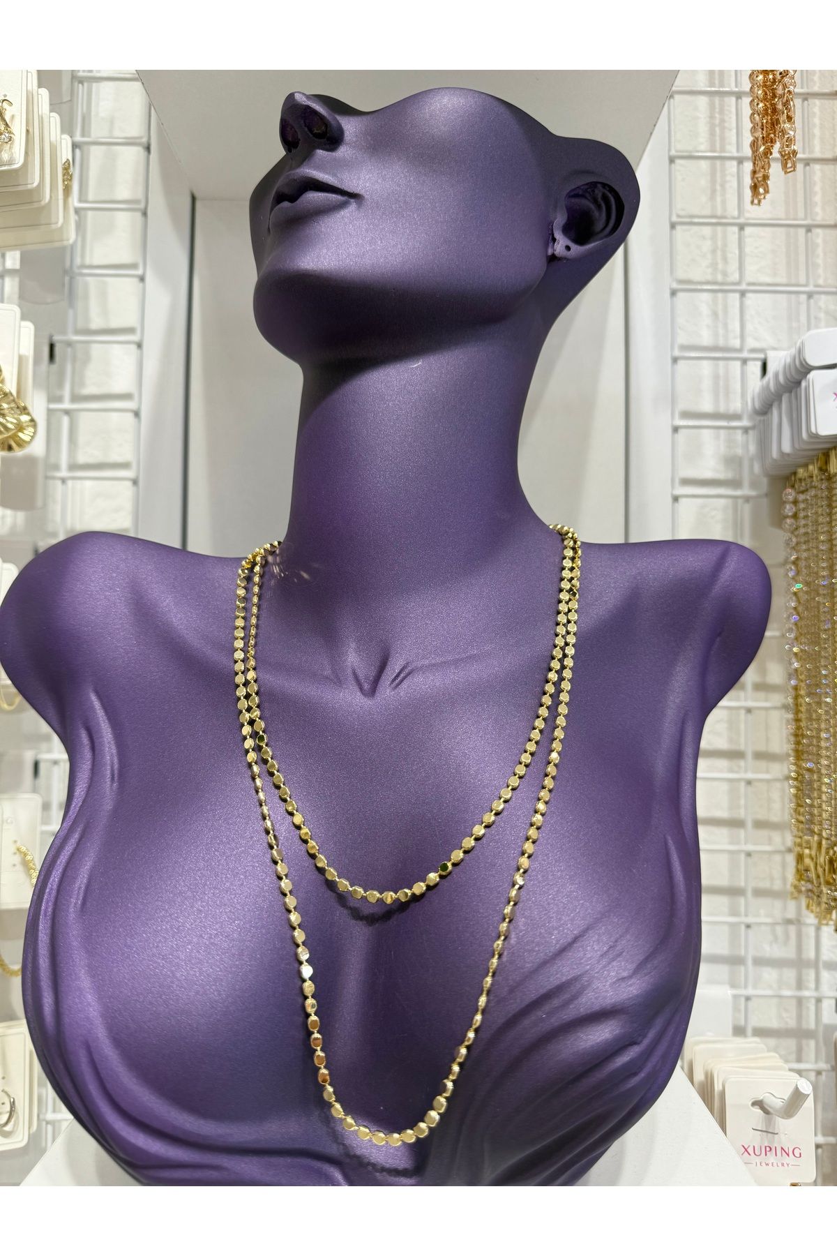 My violet accesorize Vip 14k minik arpa zincir dekolte kolye